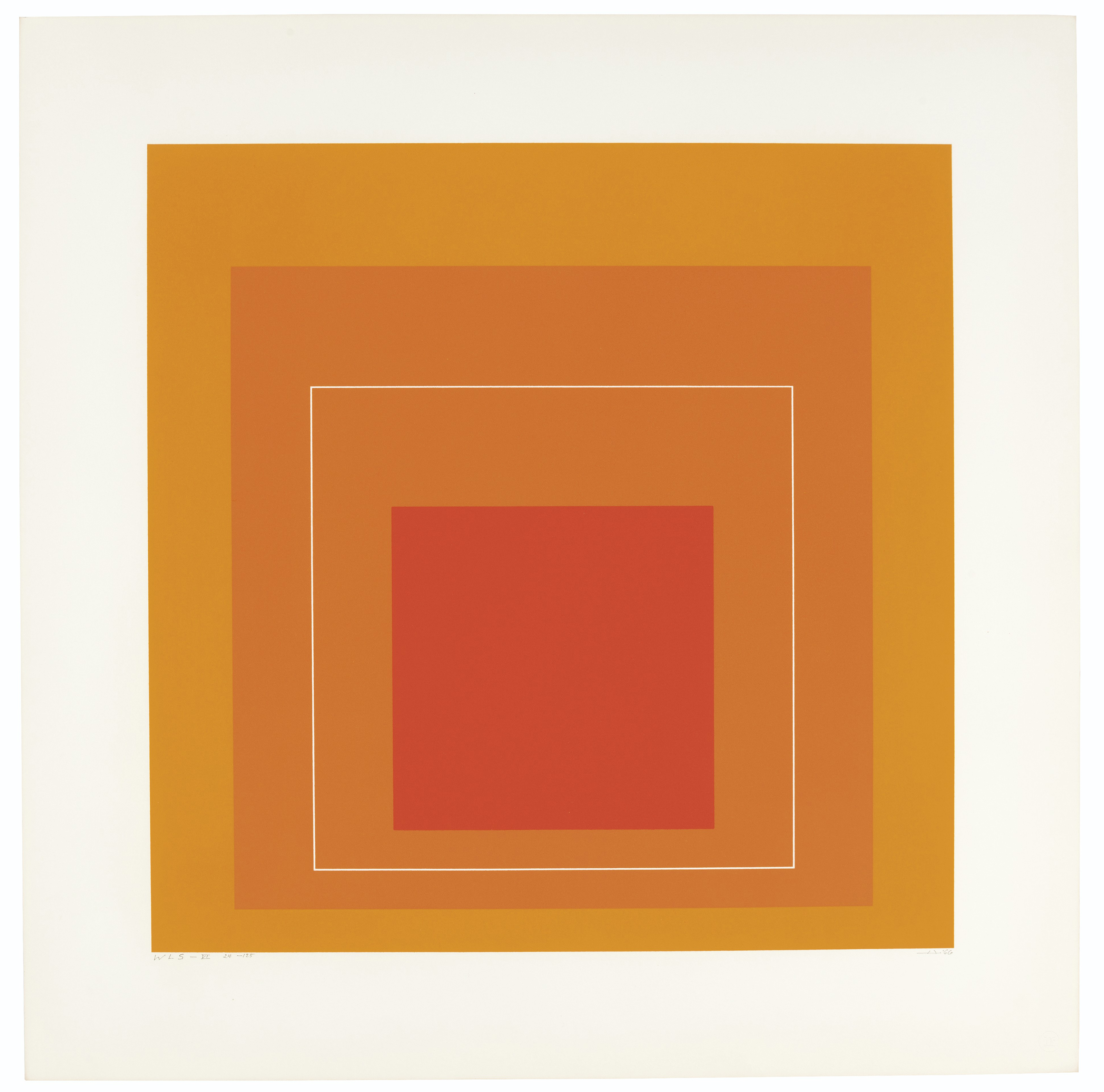 Josef Albers — Квадраты с белыми линиями, серия I, изображение 7