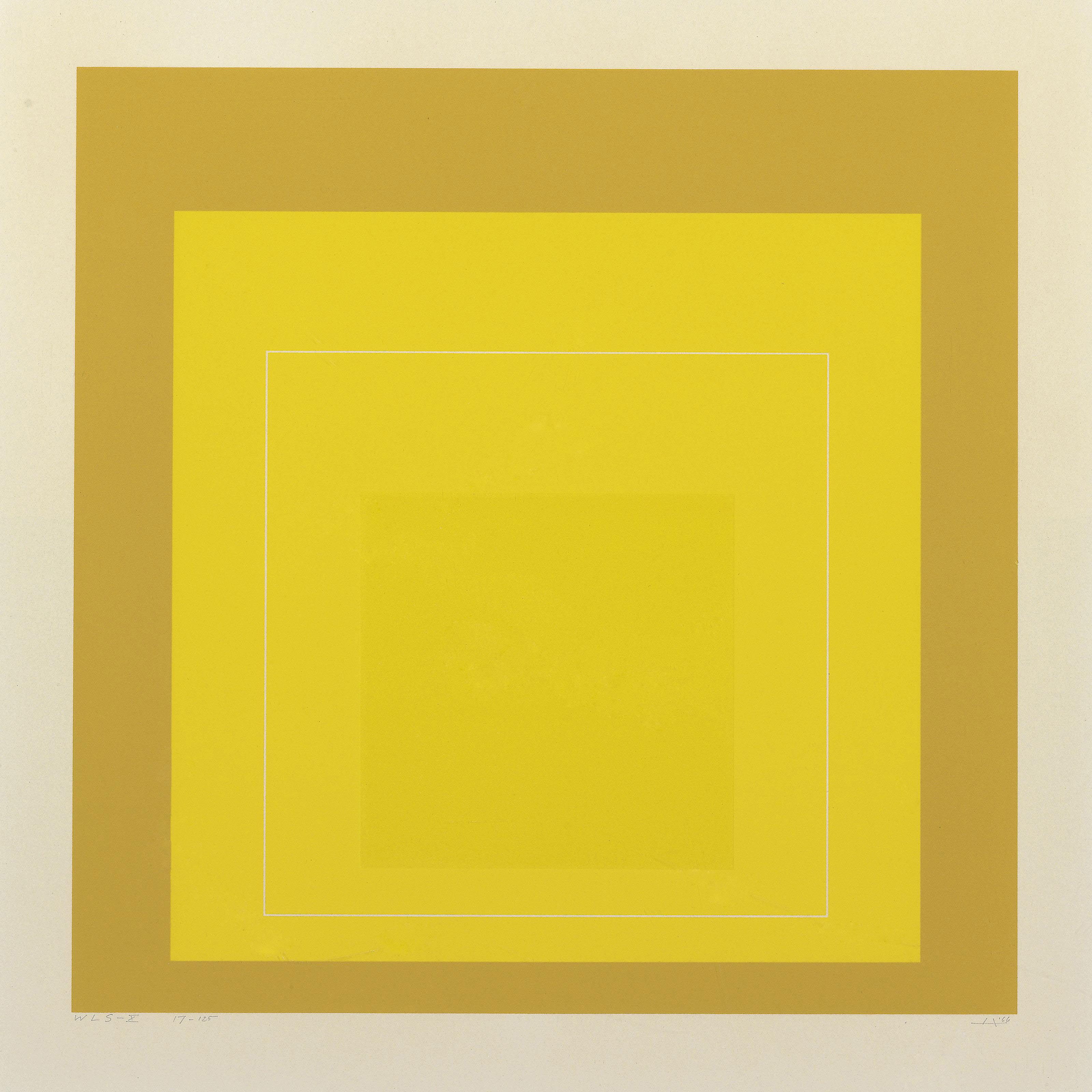 Josef Albers — Квадраты с белыми линиями (серия II) (Даниловиц 172), изображение 5
