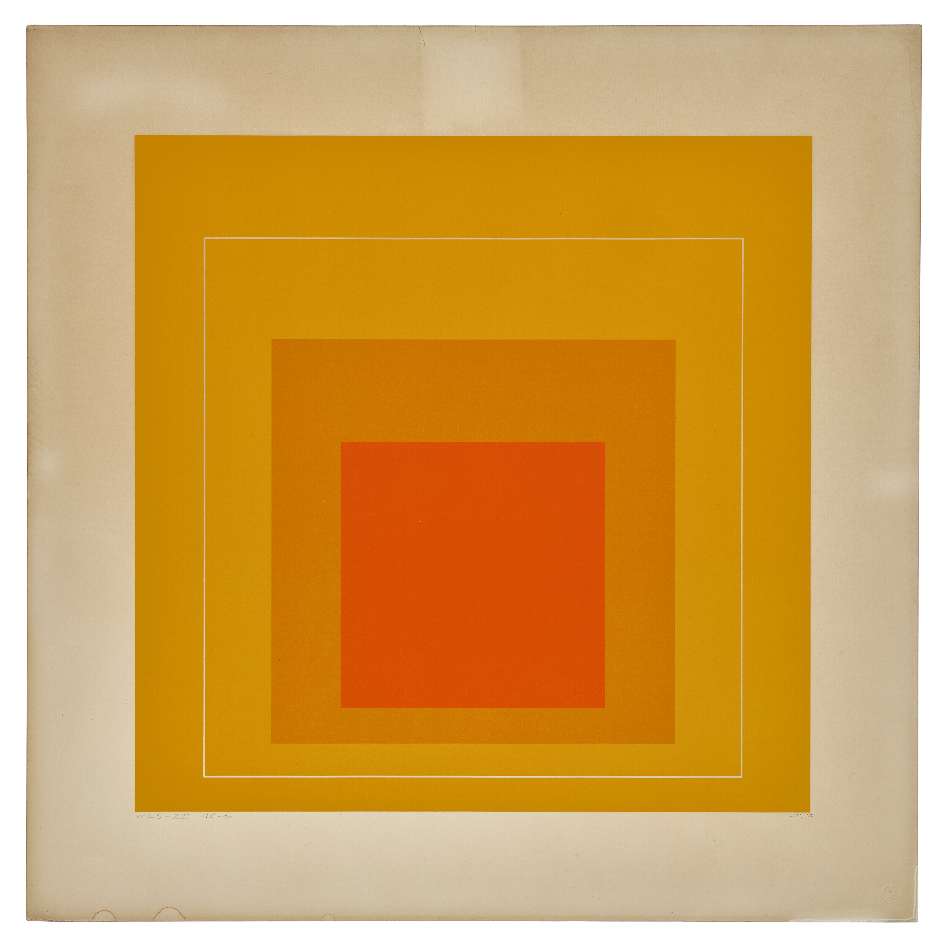 Josef Albers — Квадрат XII белой линии, da: Квадрат II белой линии