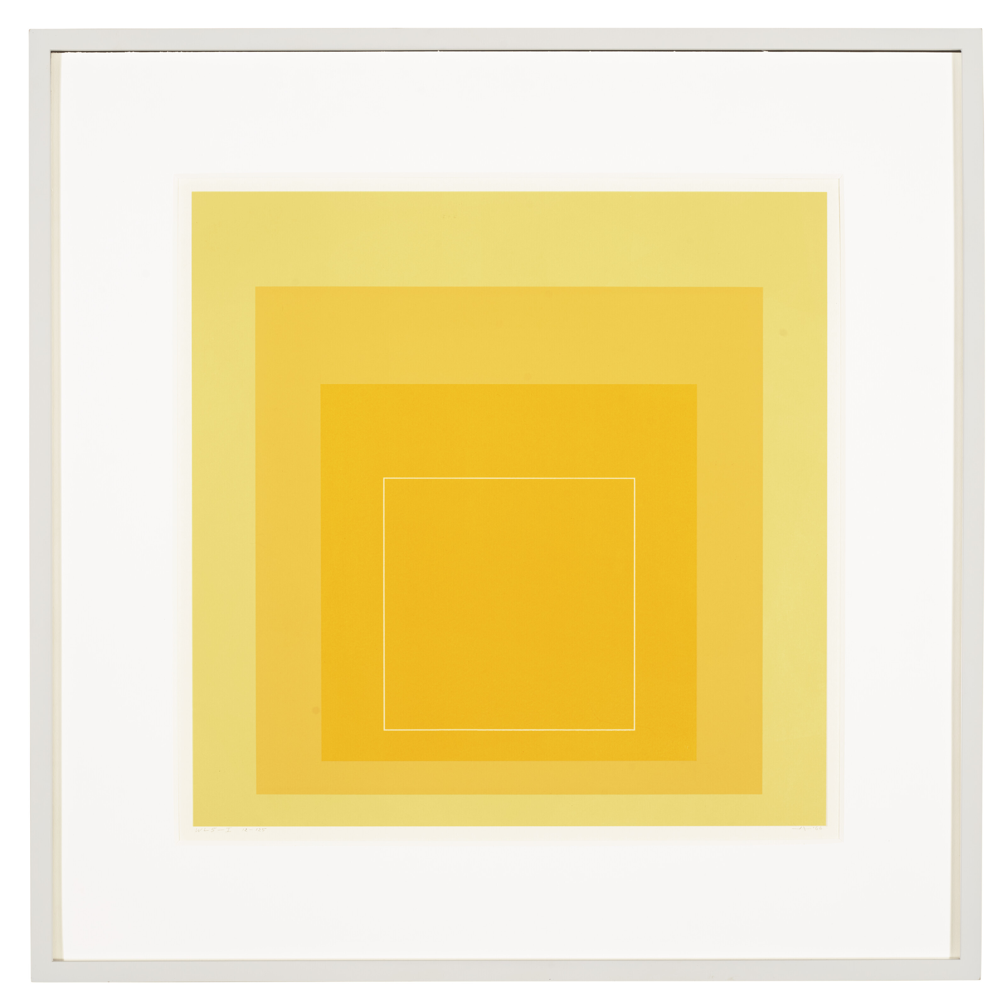 Josef Albers — Квадраты с белыми линиями, серия I: один отпечаток, изображение 2