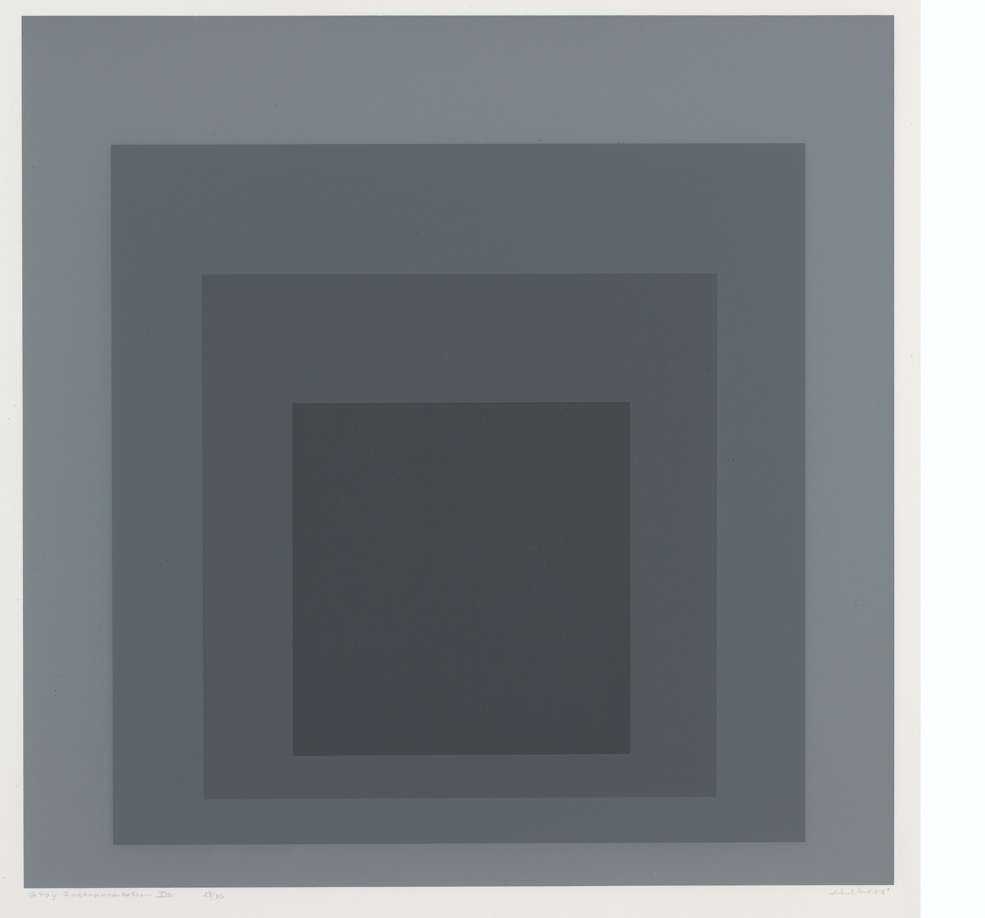 Josef Albers — Серый инструментарий I: пять пластин, изображение 2