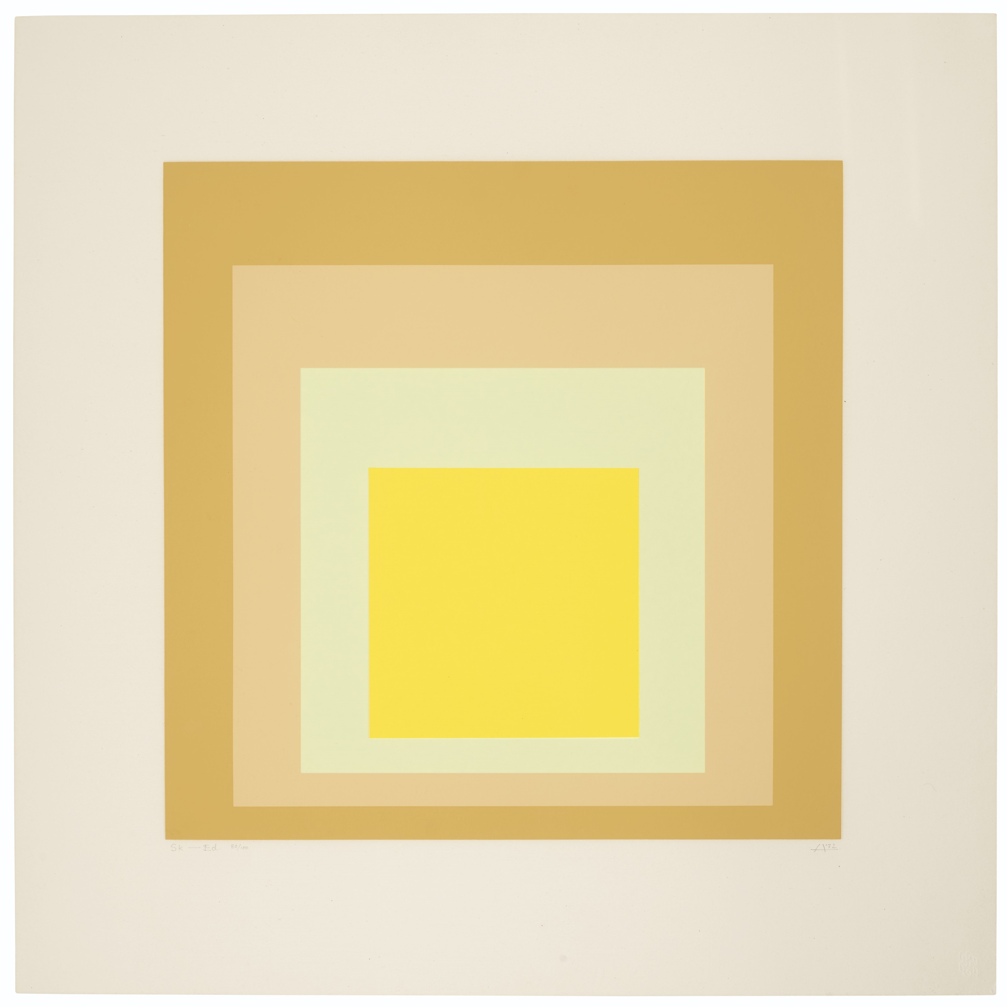 Josef Albers — Три гравюры художника, изображение 3