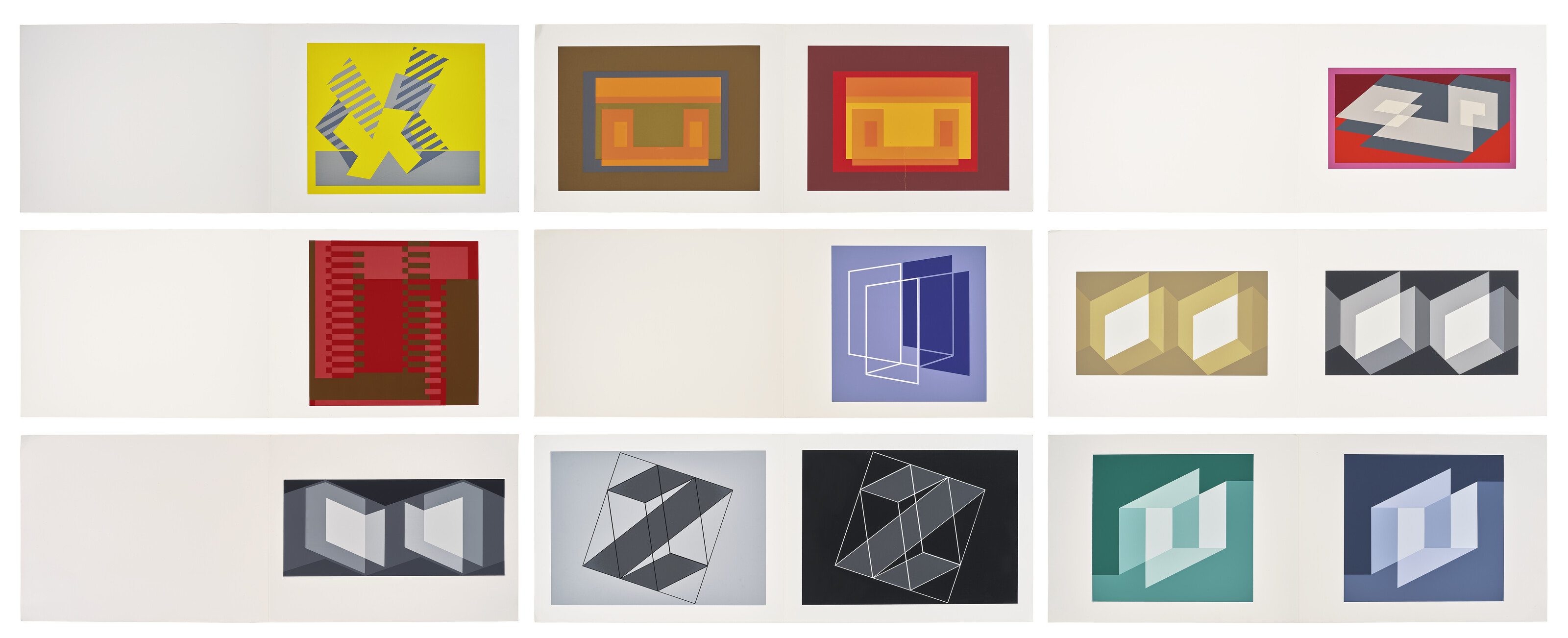 Josef Albers — Формулировка: Артикуляция: Девять отпечатков