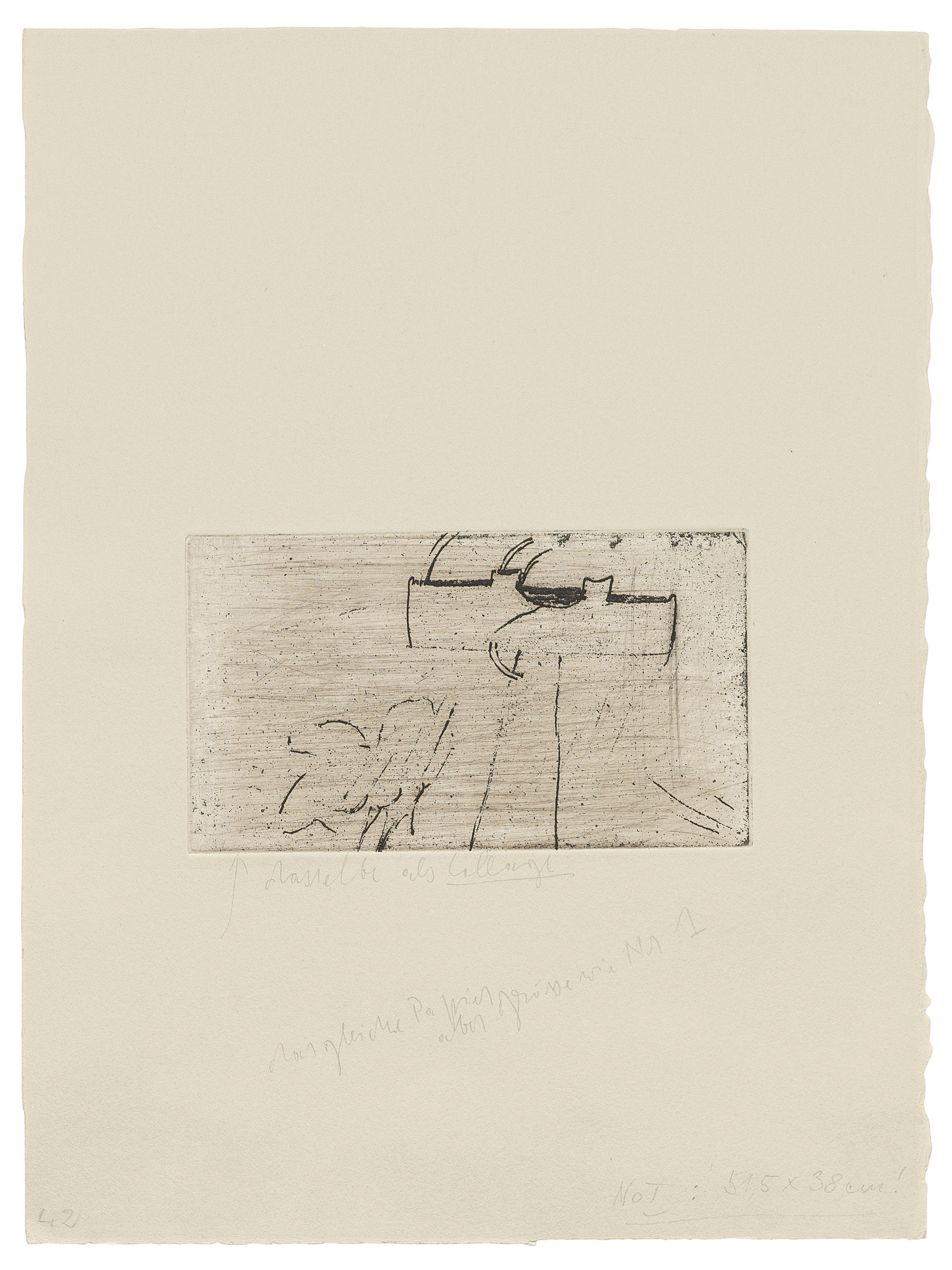 Joseph Beuys — Четыре отпечатка из серии "Время тиража сюиты" (Zirkulationszeit), изображение 4