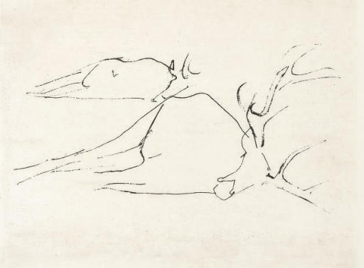 Joseph Beuys — Мертвые олени, из серии "Время обращения" (Sch. 418)