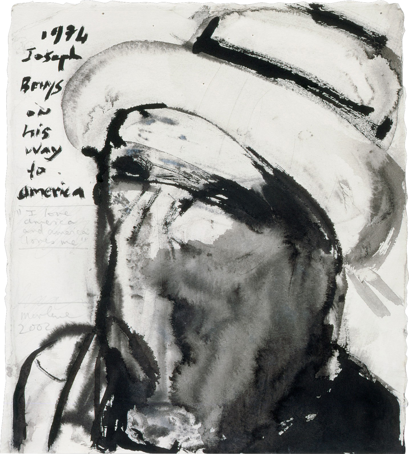 Joseph Beuys — 1974 Йозеф Бойс на пути в Америку (я люблю Америку, и американцы любят меня)
