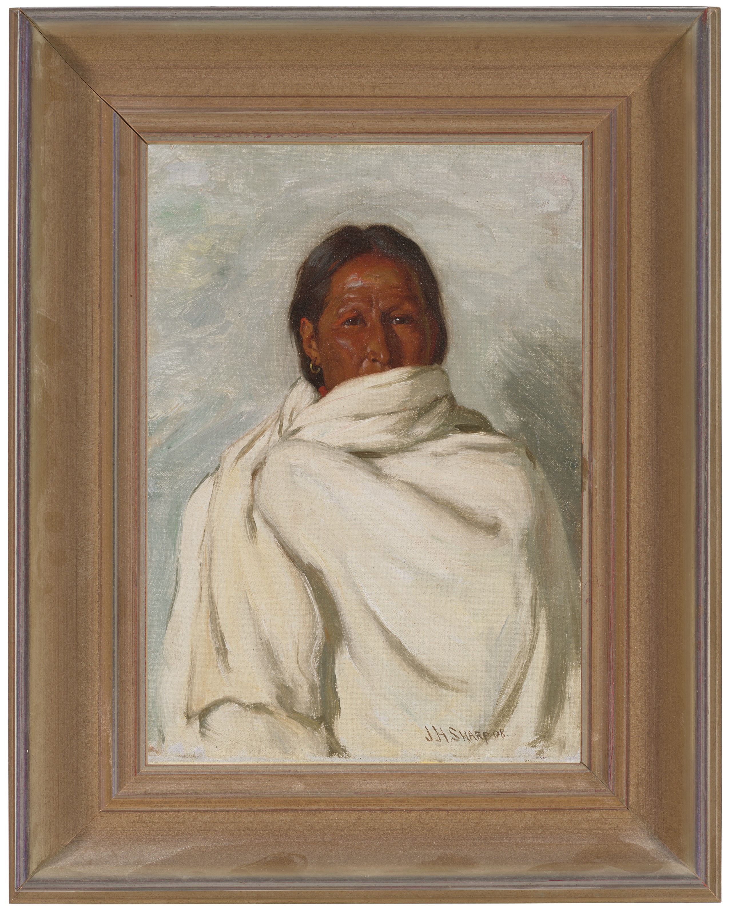 Joseph Henry Sharp — Лоренцо Мартинес (экс-губернатор Таоса), изображение 2