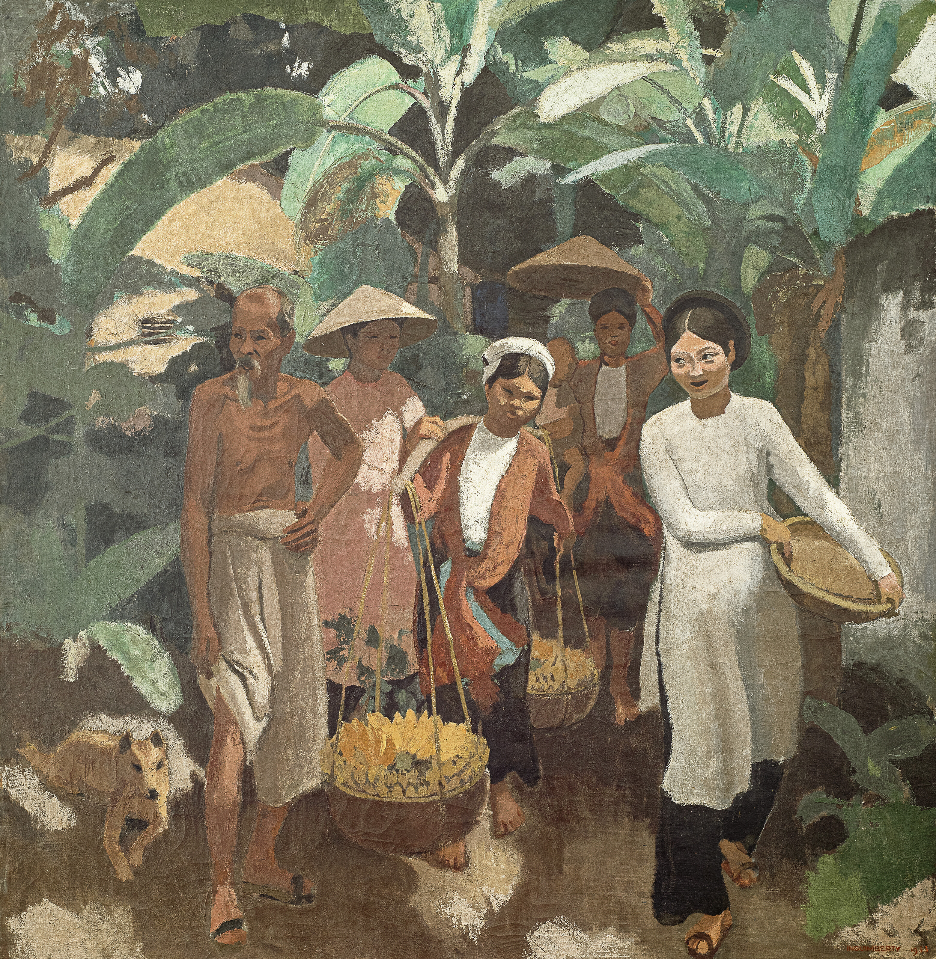 Joseph Inguimberty — Возвращение товара с рынка (Le retour du marché)