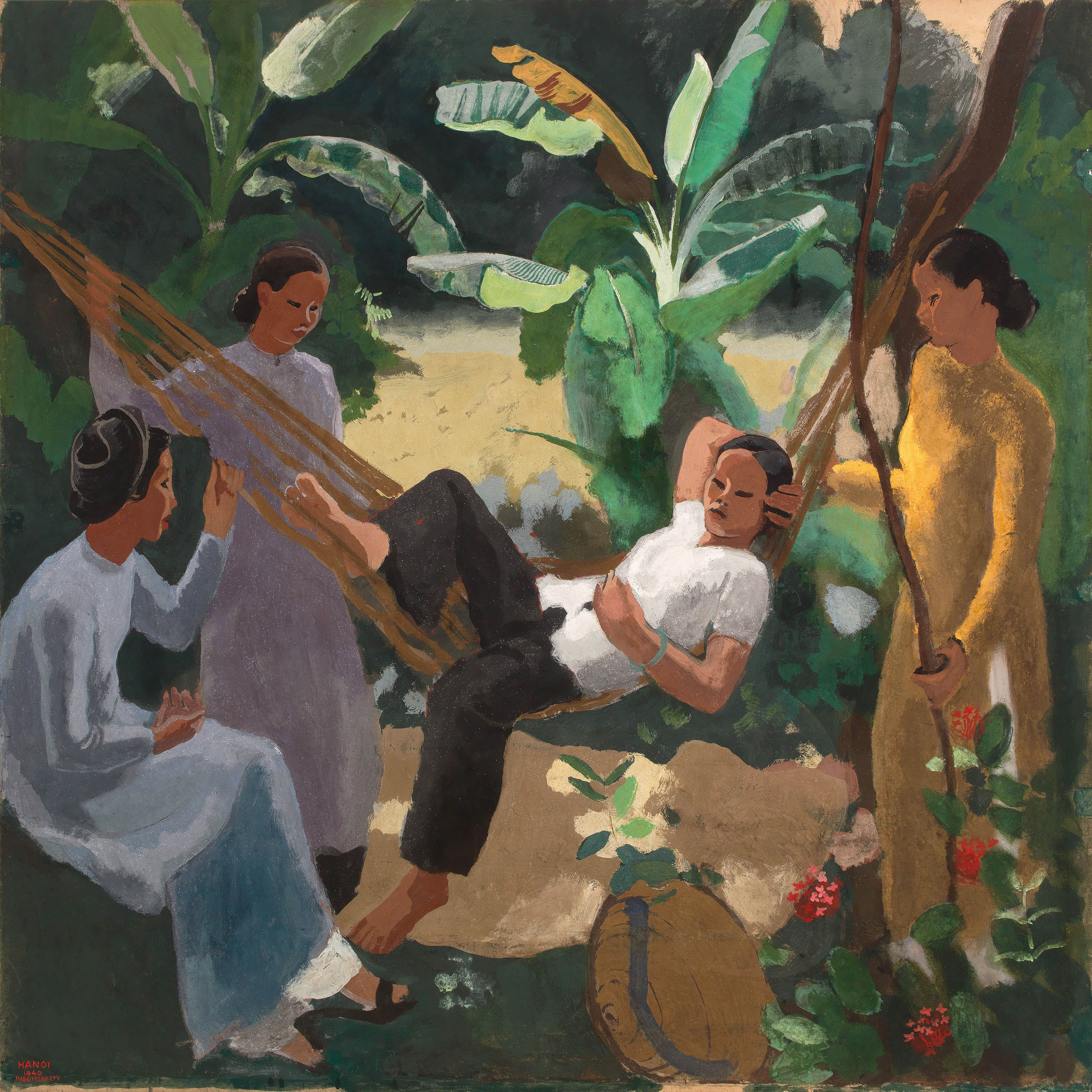 Joseph Inguimberty — Femme au hamac (Женщина в гамаке)