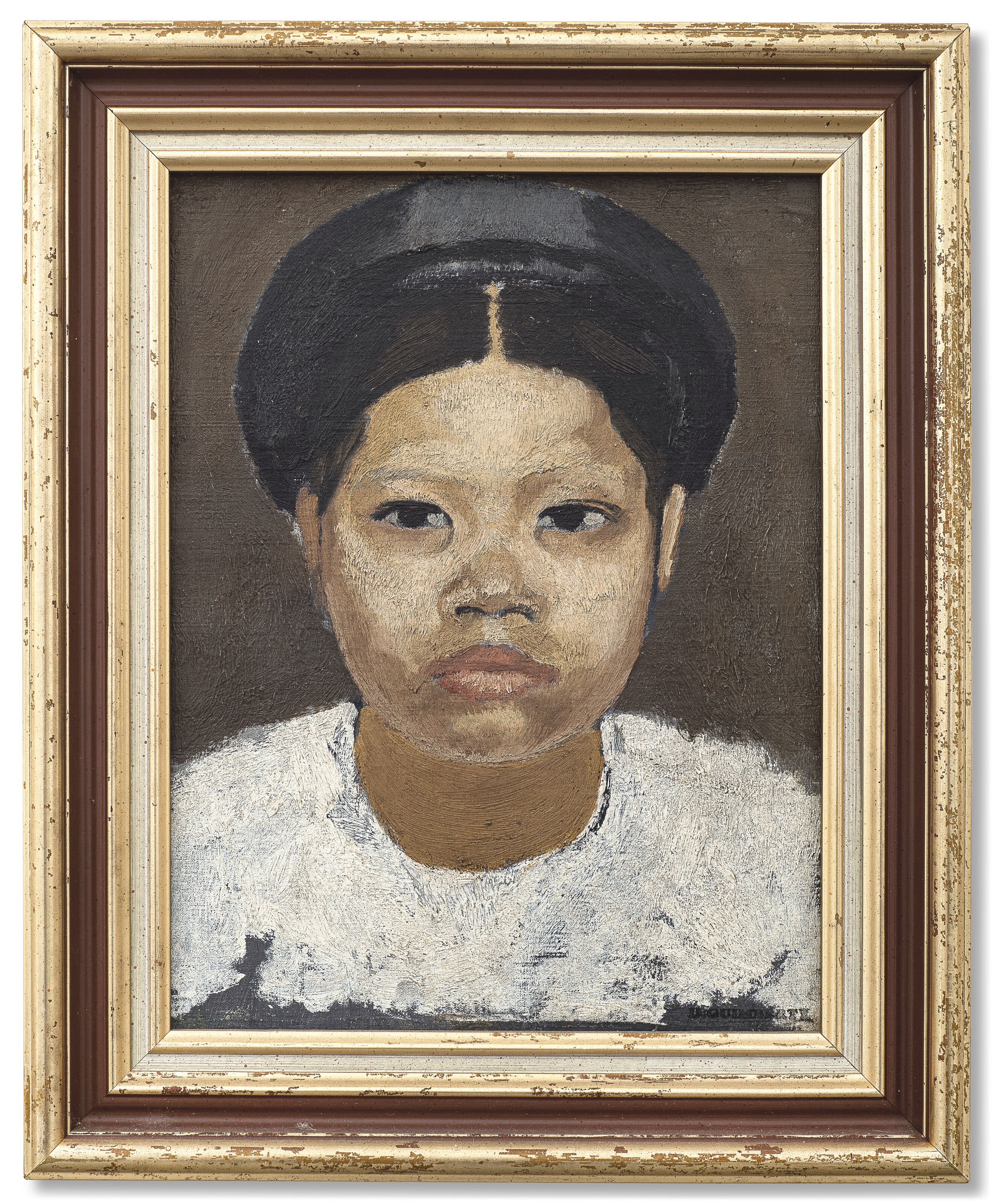 Joseph Inguimberty — Portrait d'une jeune indochinoise (Портрет молодой индокитайской девушки), изображение 2