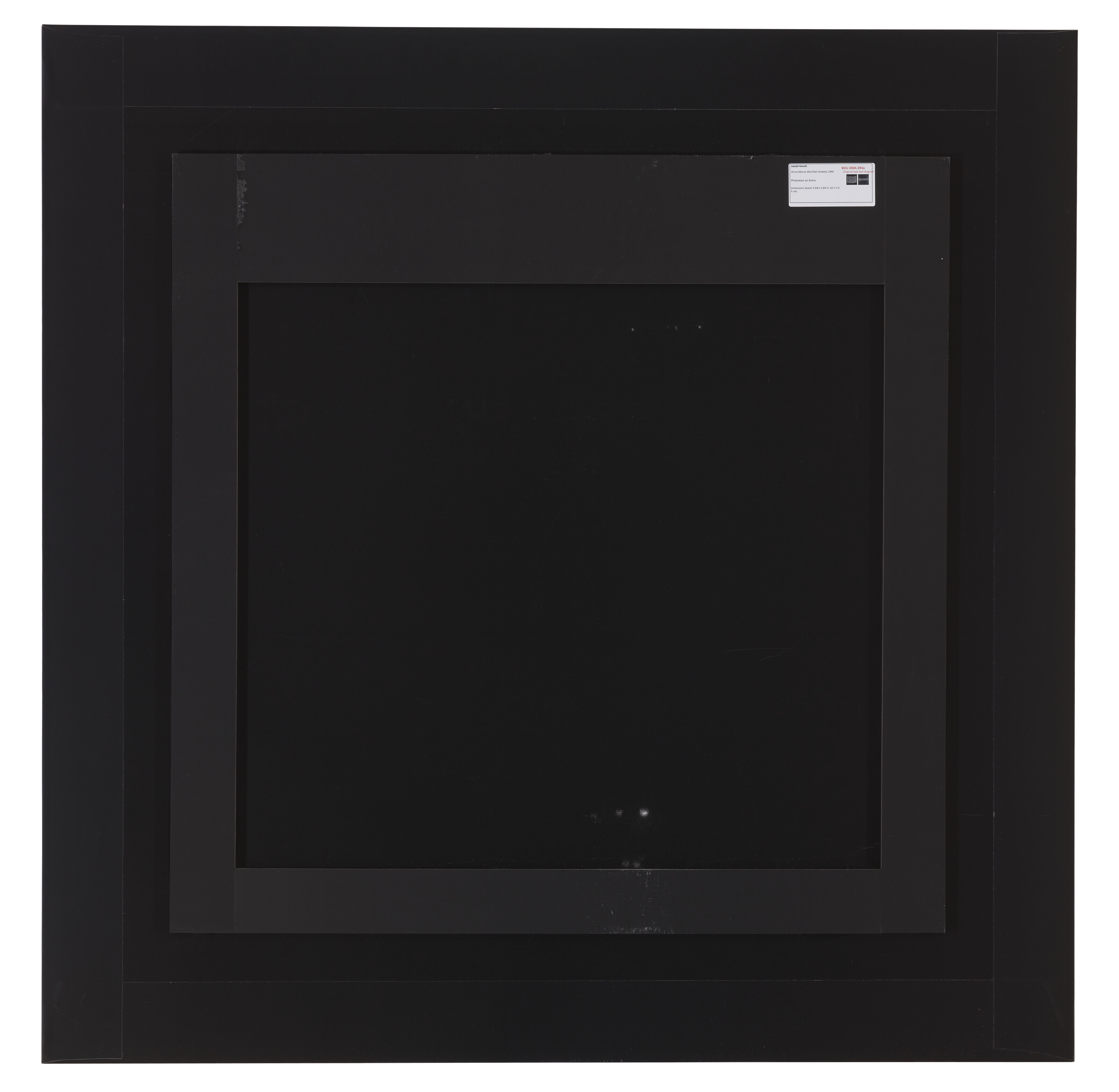 Joseph Kosuth — "Под названием (A.A.I.A.I.)’ [текст-контекст], изображение 4