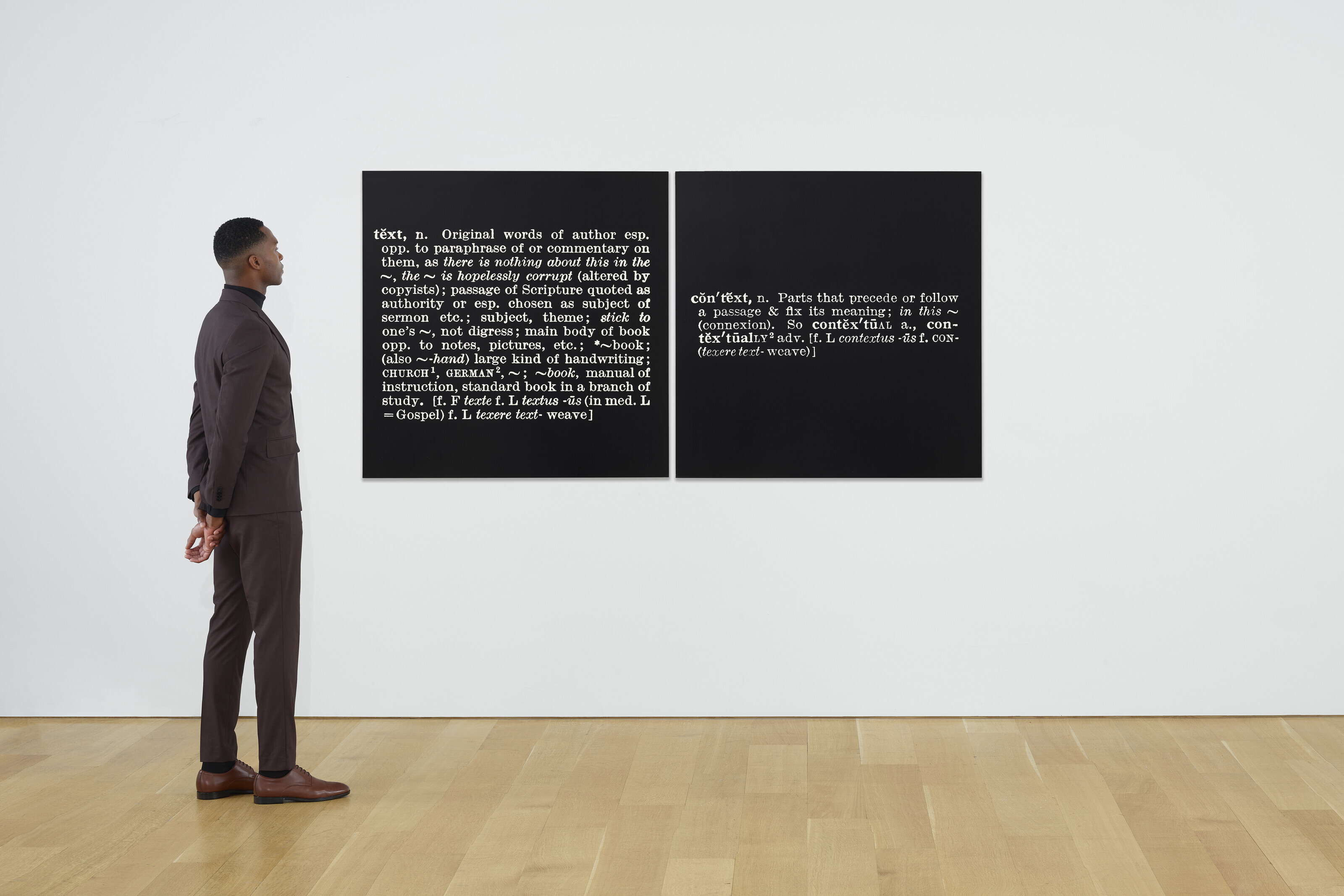 Joseph Kosuth — "Под названием (A.A.I.A.I.)’ [текст-контекст], изображение 5