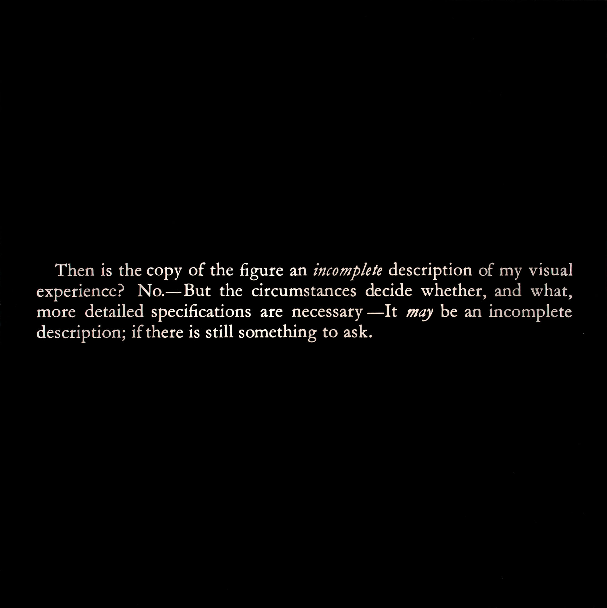 Joseph Kosuth — "Нет номера № 12 (после "Исповеди Августина")", изображение 2