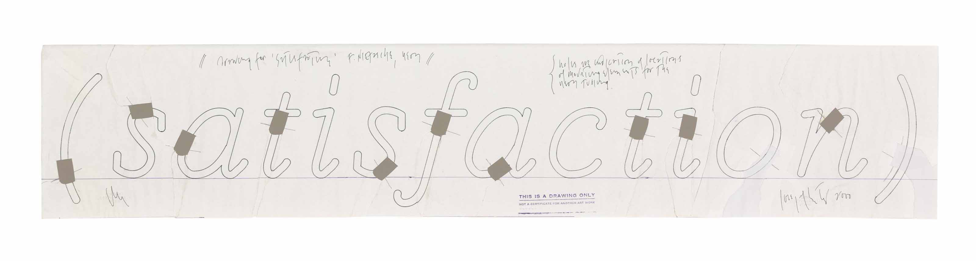 Joseph Kosuth — Рисование для удовлетворения