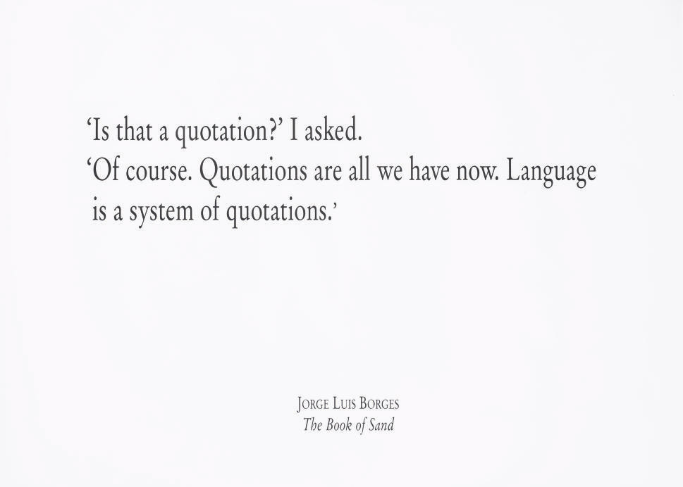Joseph Kosuth — Цитируемый