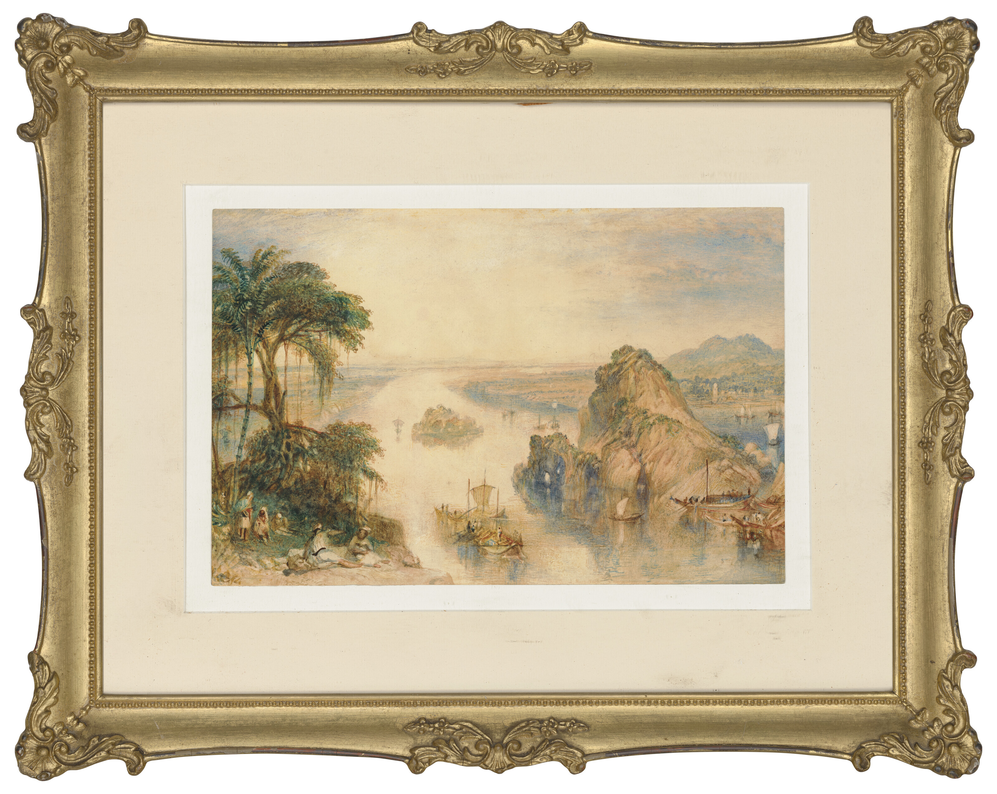 Joseph Mallord William Turner — Скалы в Колгонге (Кахалгаон) на Ганге, Бихар, Индия, изображение 2