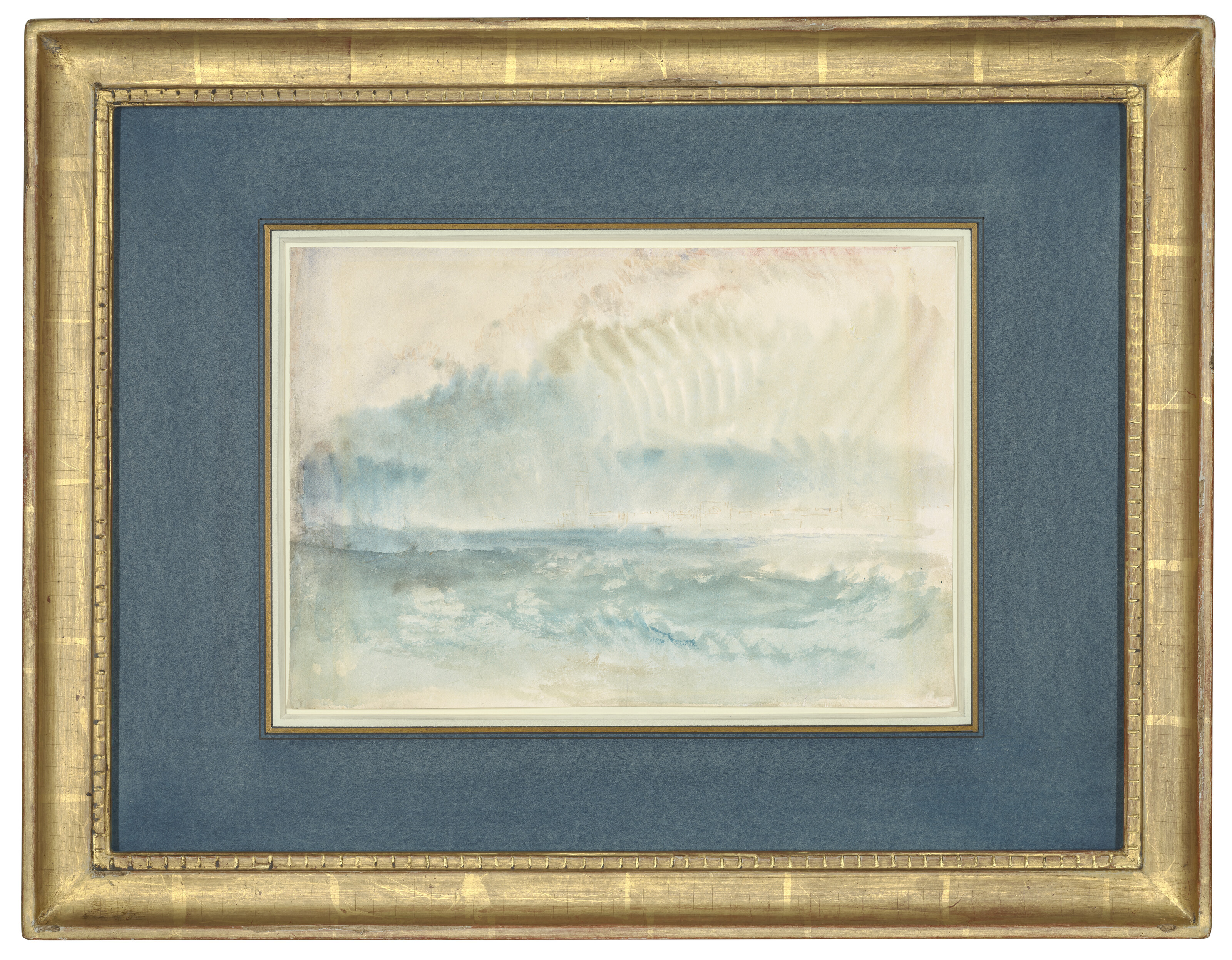 Joseph Mallord William Turner — Приближение к Венеции или Венецианский залив со стороны лагуны, около 1840 года, изображение 2