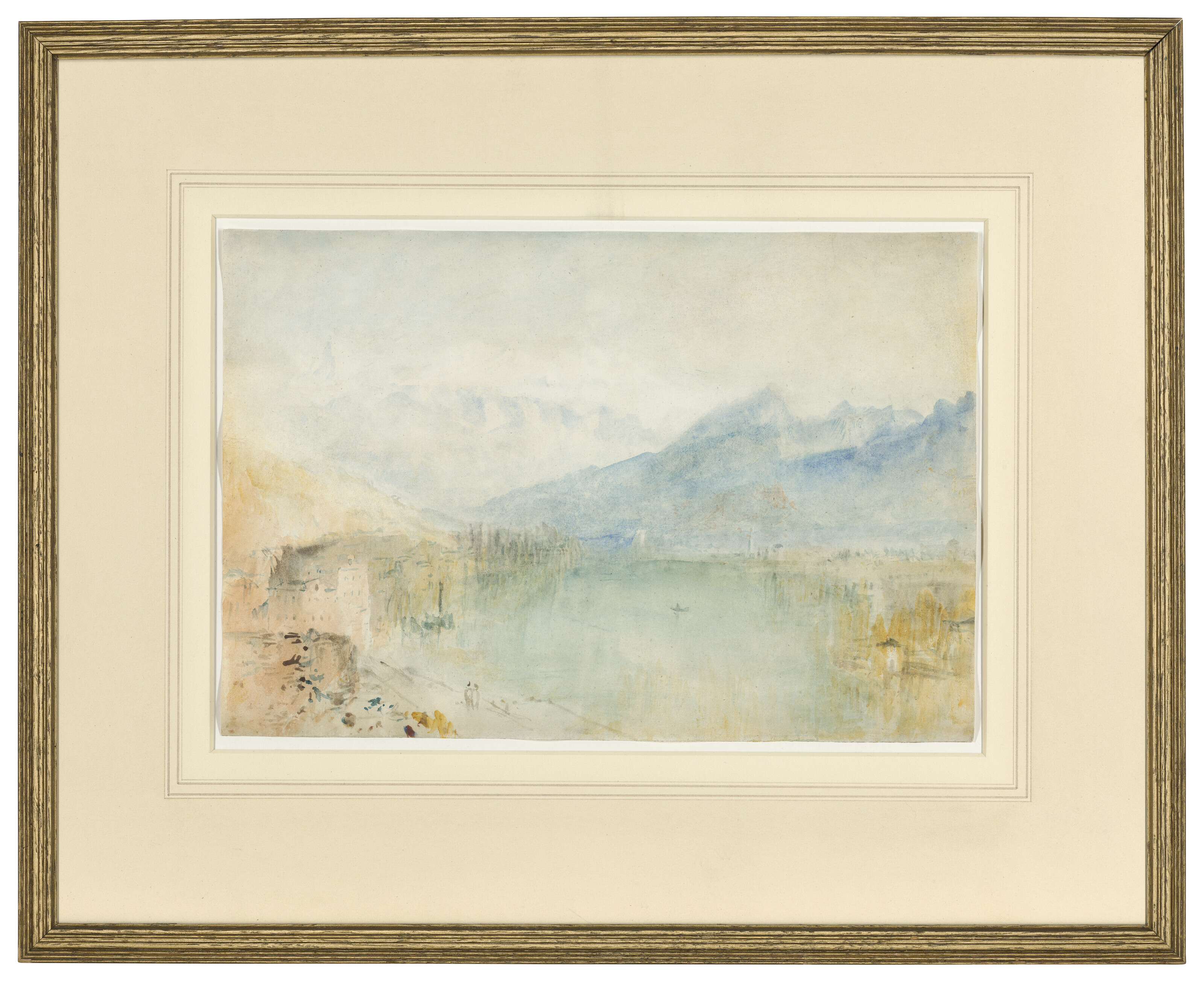 Joseph Mallord William Turner — Река Аре в Туне, обращенная к озеру Тун, а за ним - Низен и Бернские Альпы., изображение 2