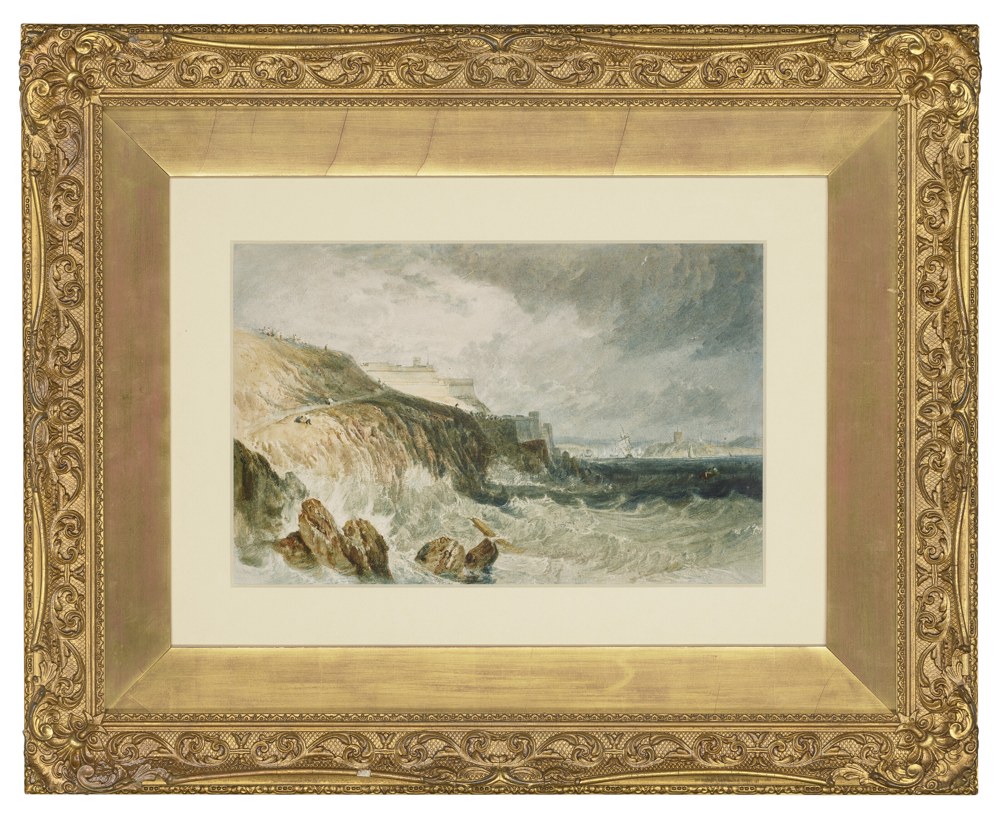 Joseph Mallord William Turner — Цитадель Плимута, штормовой ветер, изображение 2