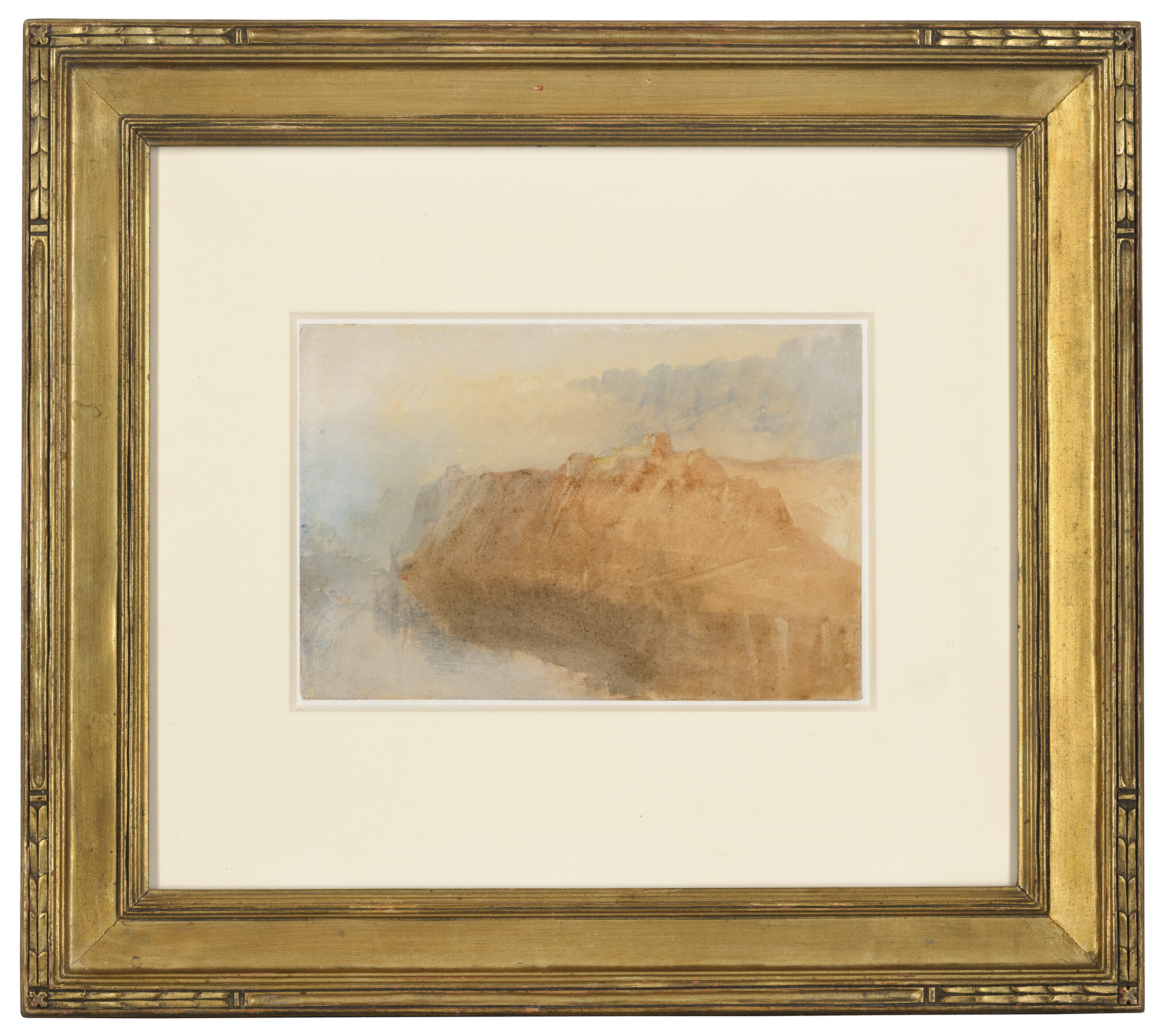 Joseph Mallord William Turner — Крепость Эренбрайтштайн с другого берега Рейна ( справа ); и набросок мельницы в Виннигене на Мозеле ( слева )., изображение 2