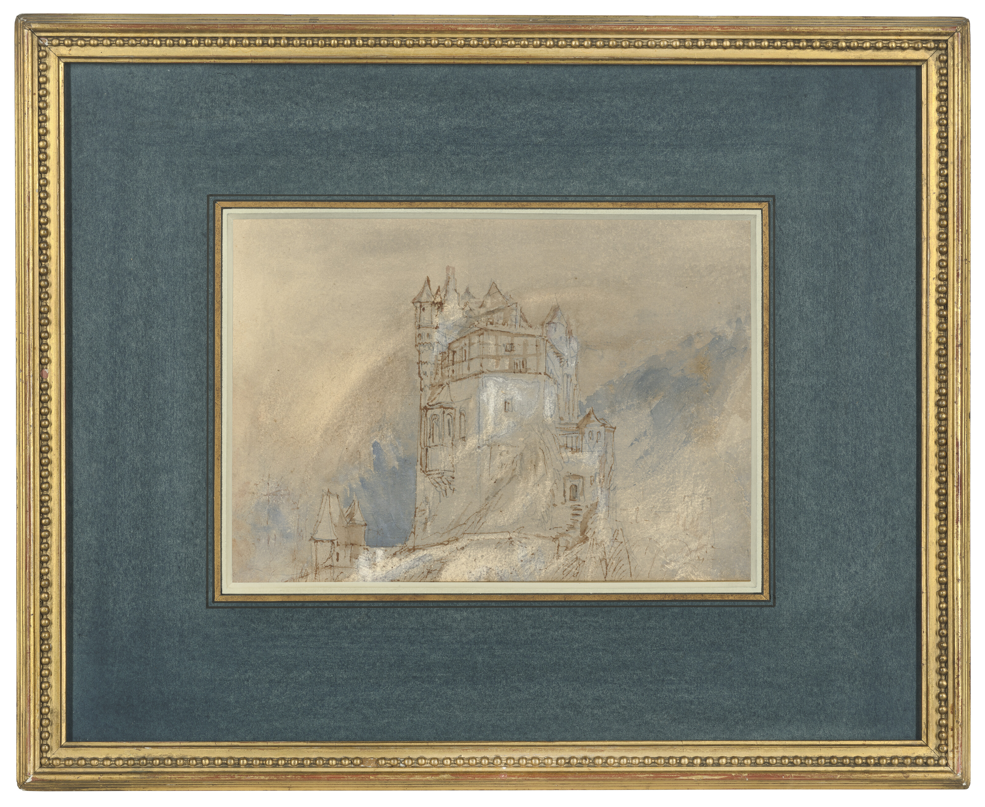 Joseph Mallord William Turner — Город Эльц, Германия, с севера, с радугой, изображение 2