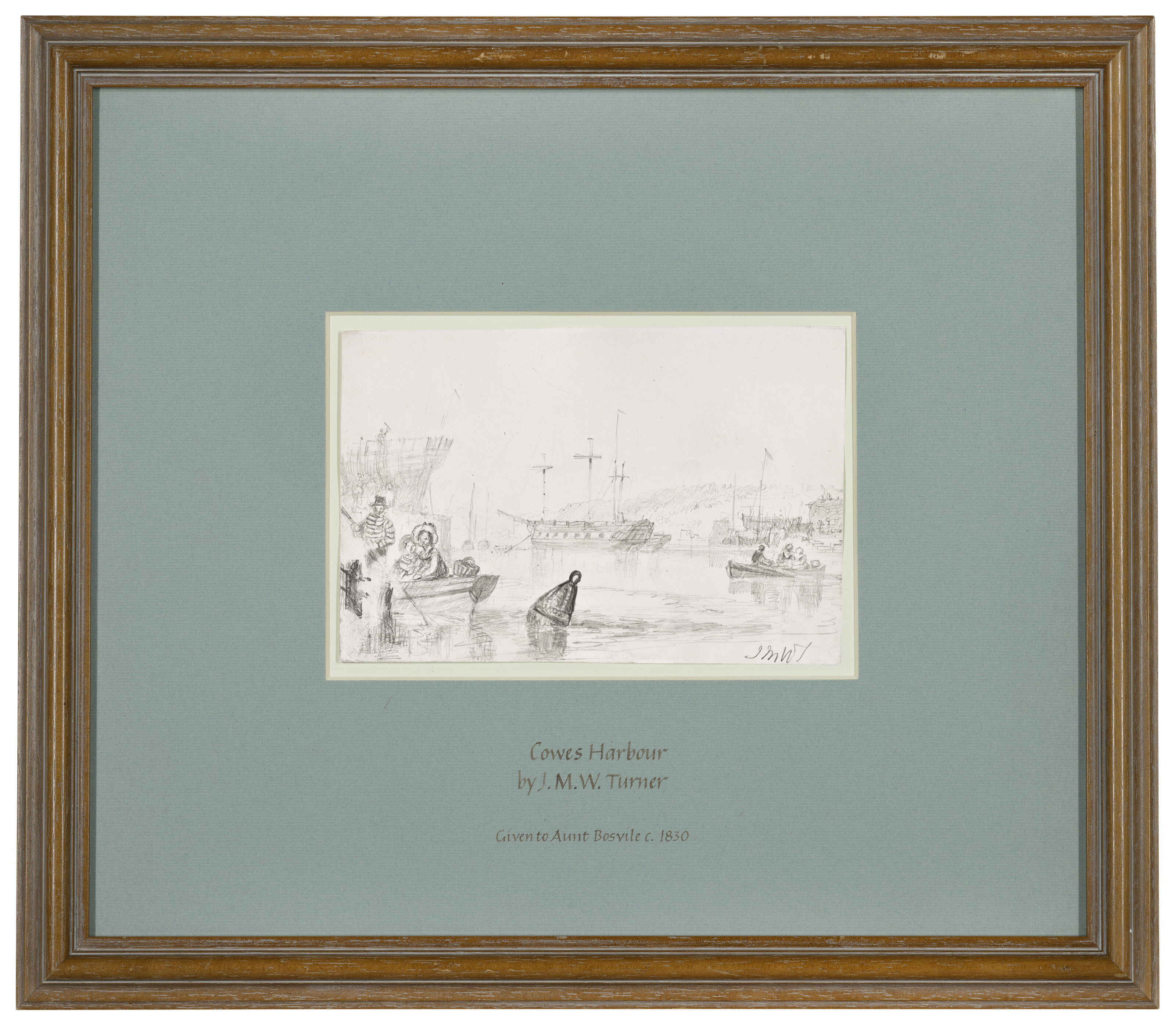 Joseph Mallord William Turner — Судоходство в Каус-Харбор, изображение 3