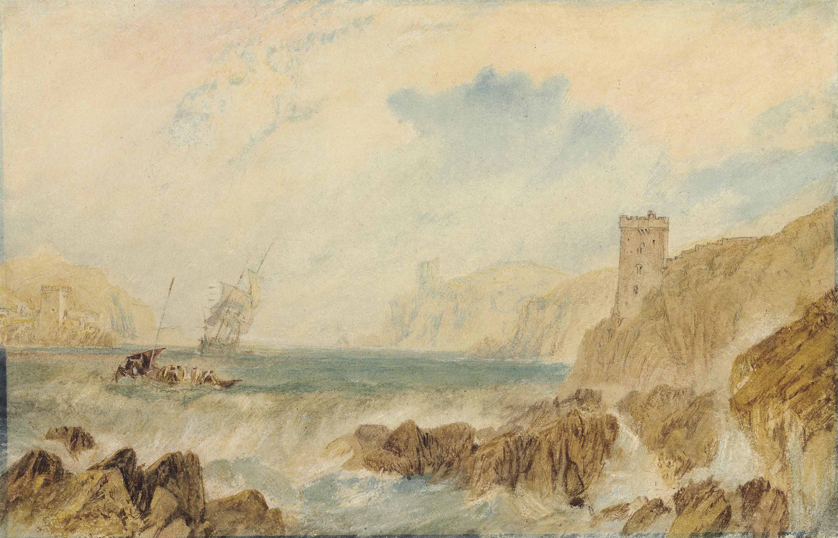 Joseph Mallord William Turner — Вход в гавань Фоуи, Корнуолл