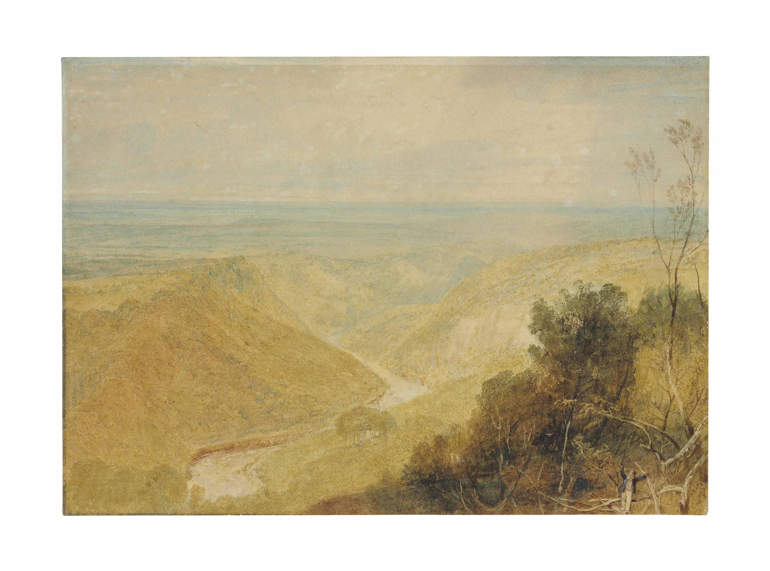 Joseph Mallord William Turner — Река Ур в Хакфолле, недалеко от Рипона, Йоркшир