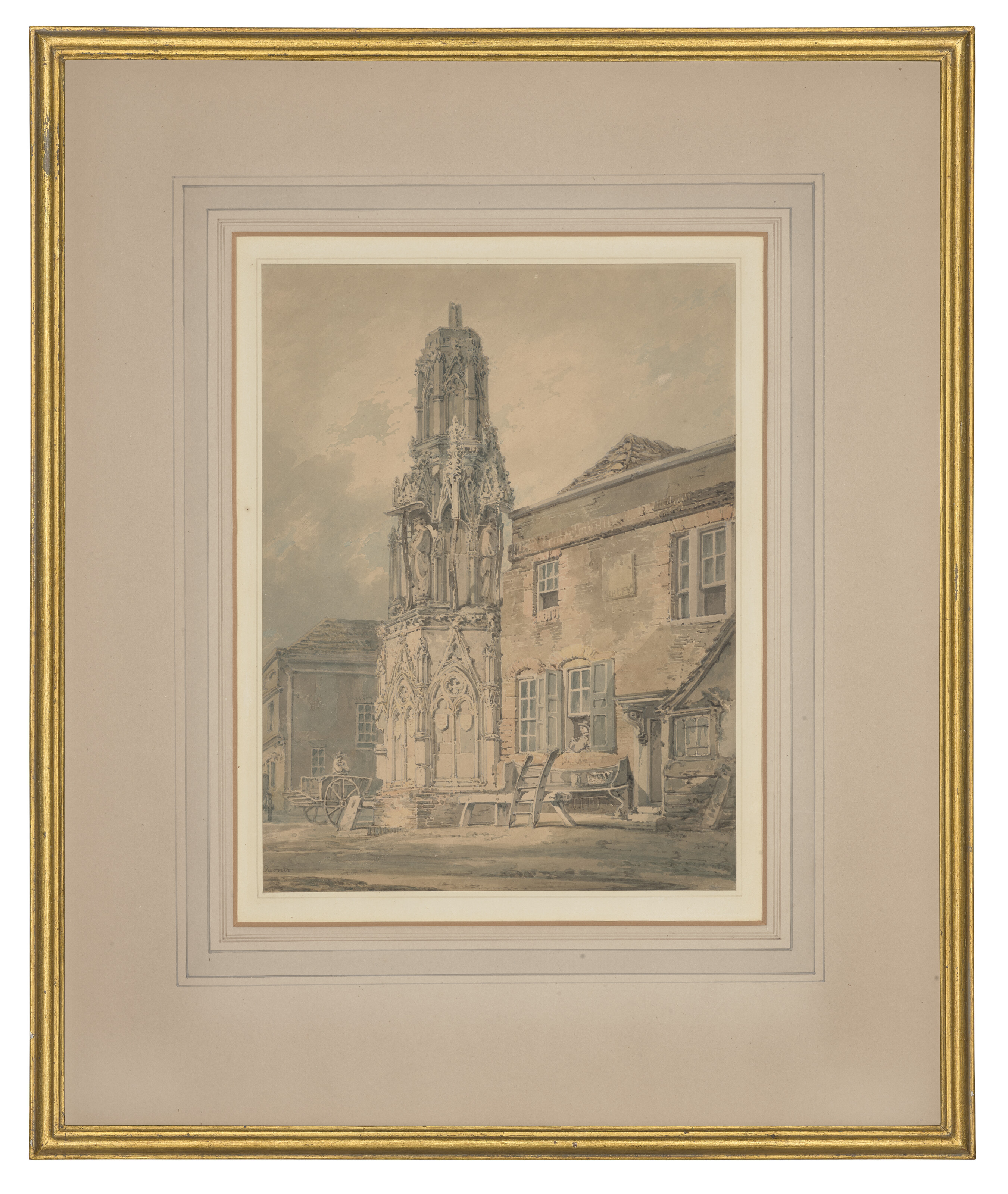 Joseph Mallord William Turner — Крест королевы Элеоноры, Уолтем, Мидлсекс, изображение 3