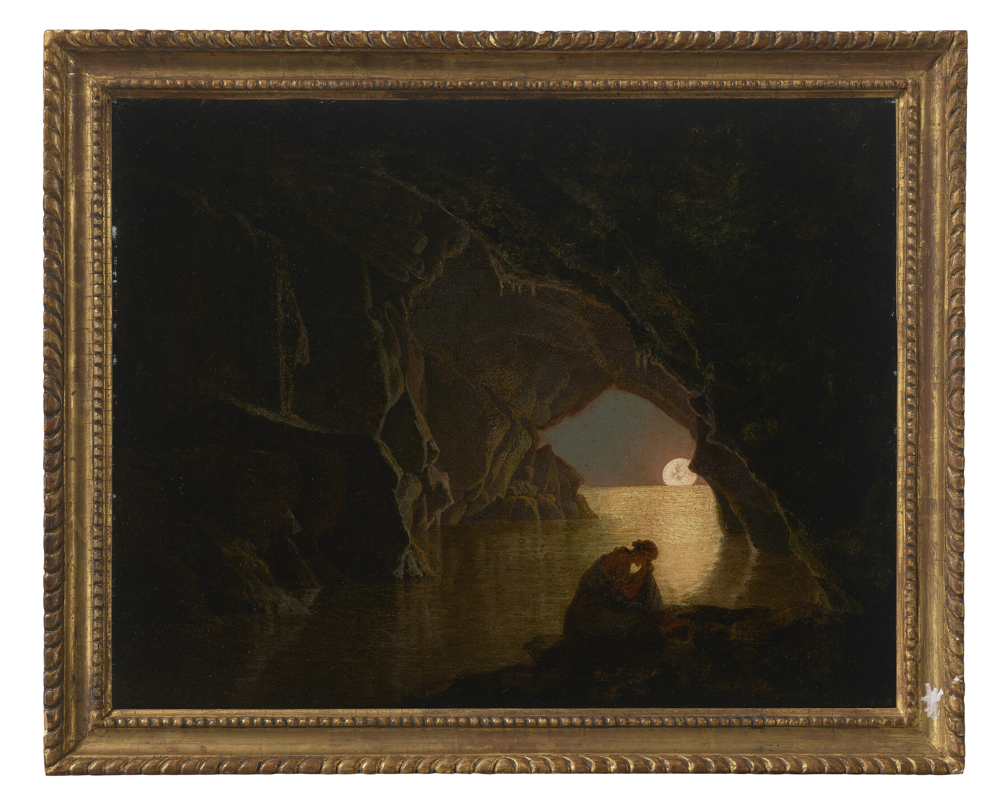 Joseph Wright Of Derby — Грот в Салернском заливе с фигурой Юлии, изображение 2