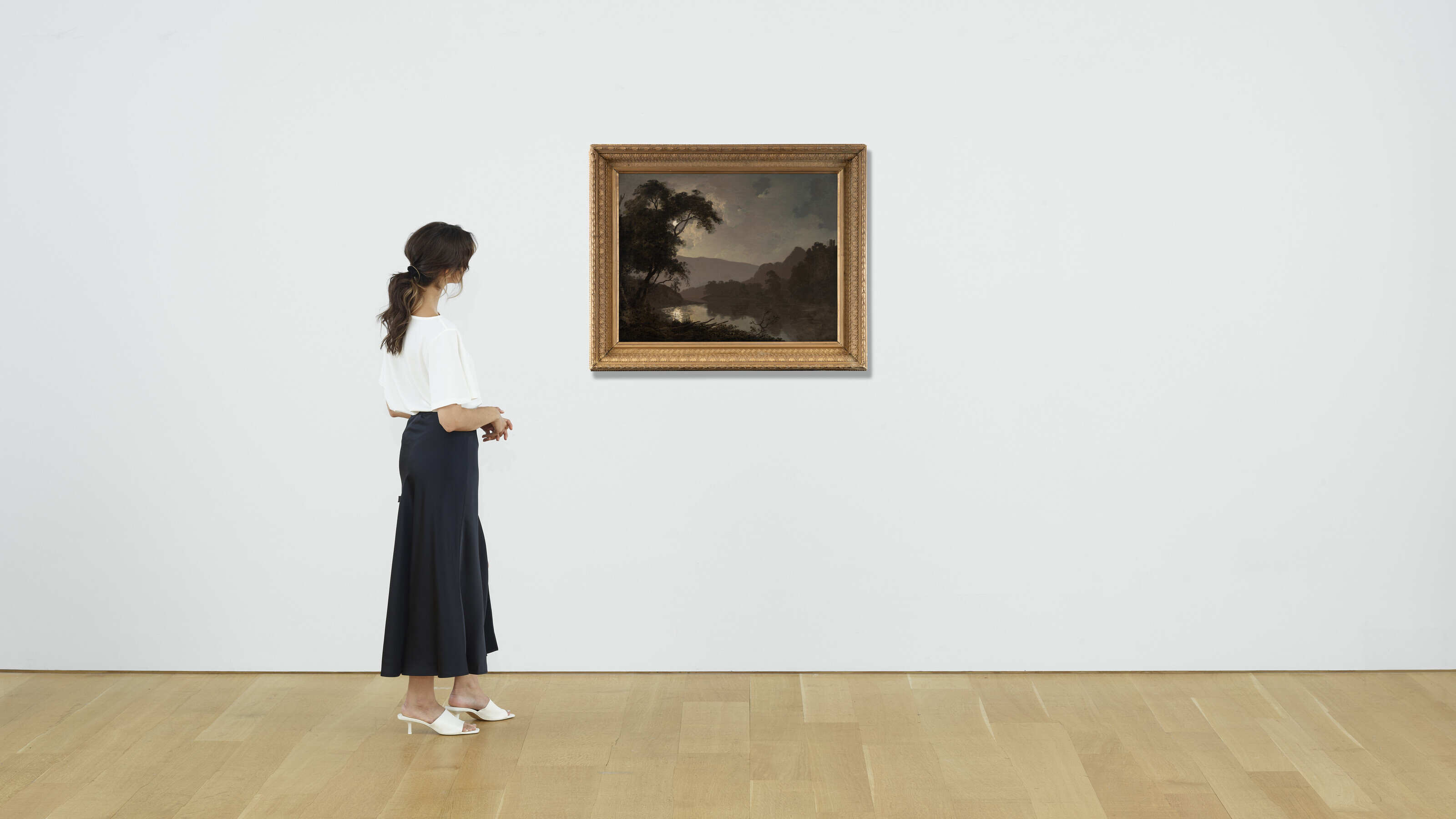 Joseph Wright Of Derby — Залитый лунным светом пейзаж, изображение 4