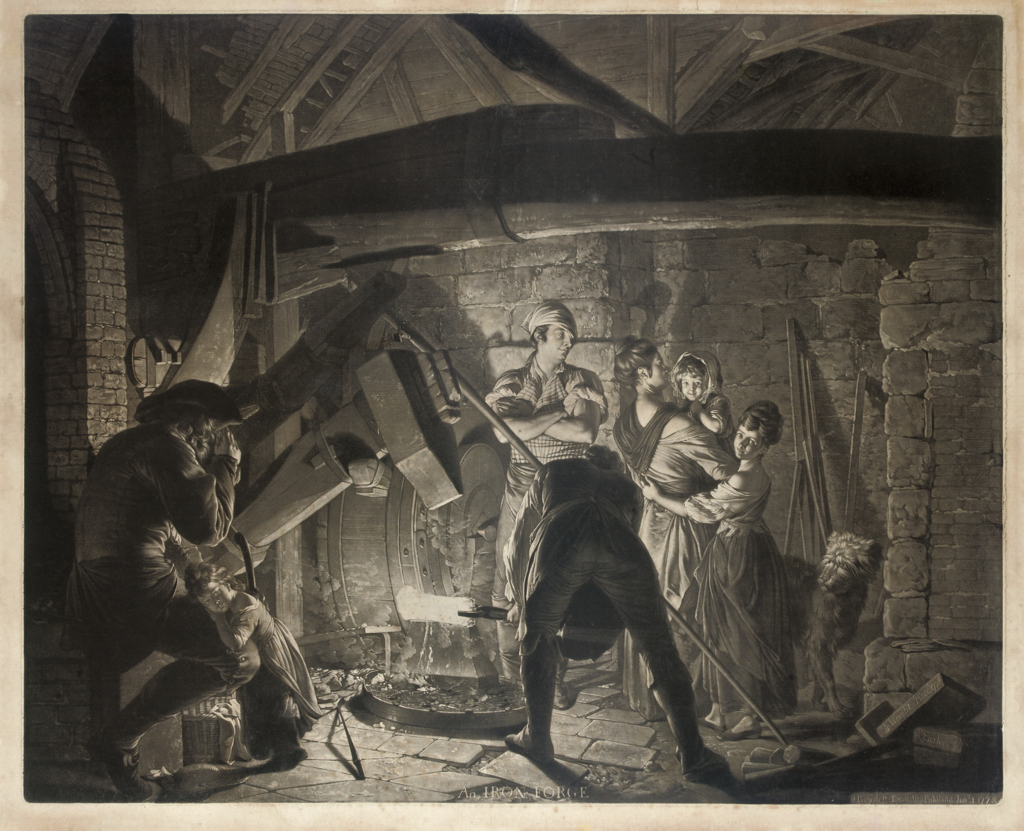 Joseph Wright Of Derby — Железная кузница