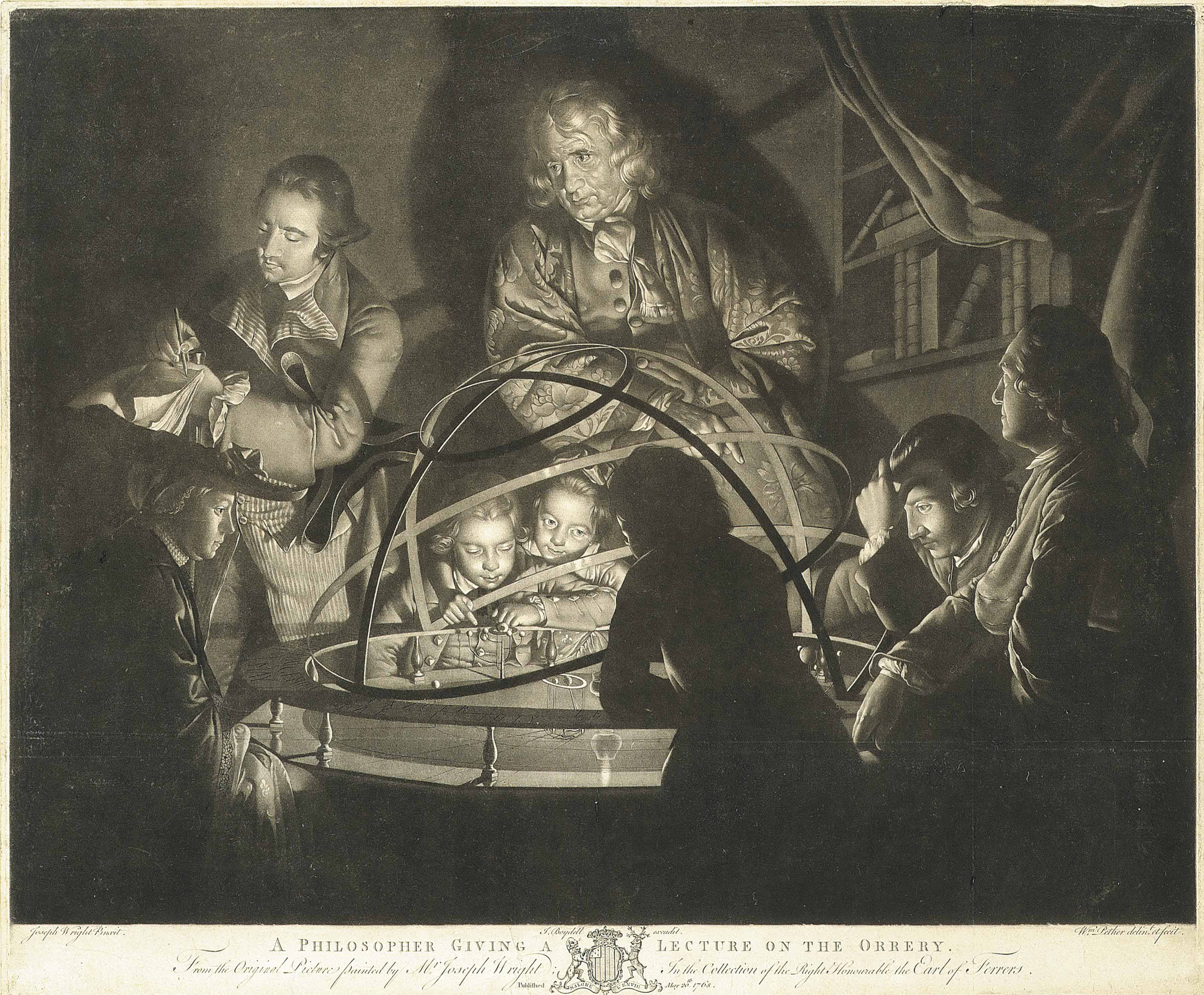 Joseph Wright Of Derby — Философ, читающий лекцию об Искусстве