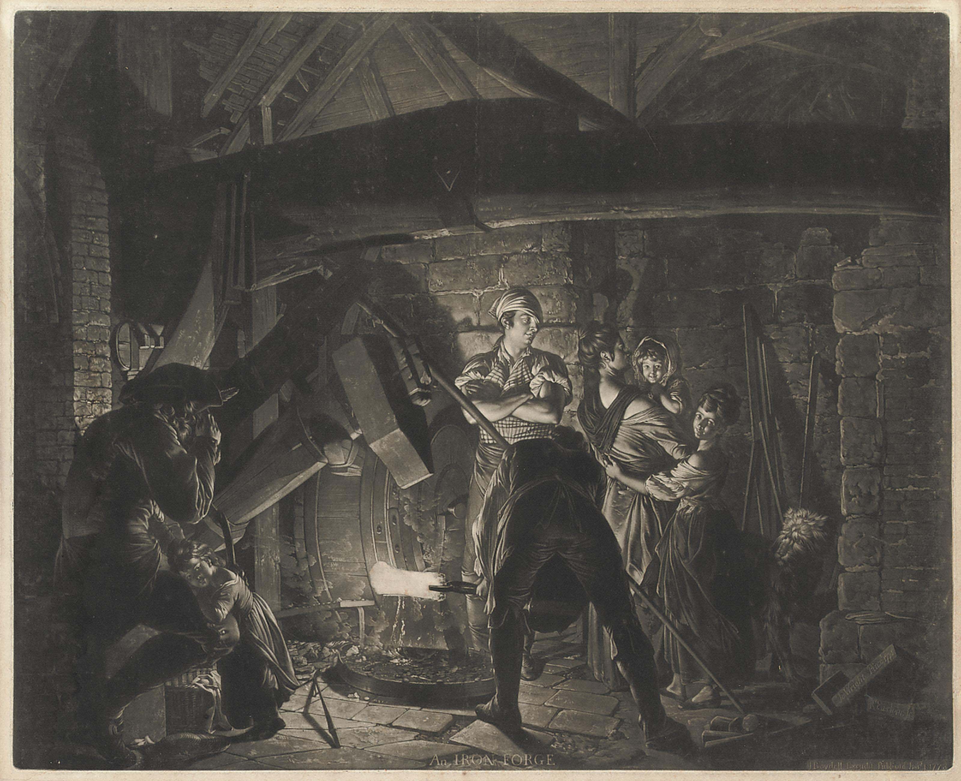 Joseph Wright Of Derby — Железная кузница