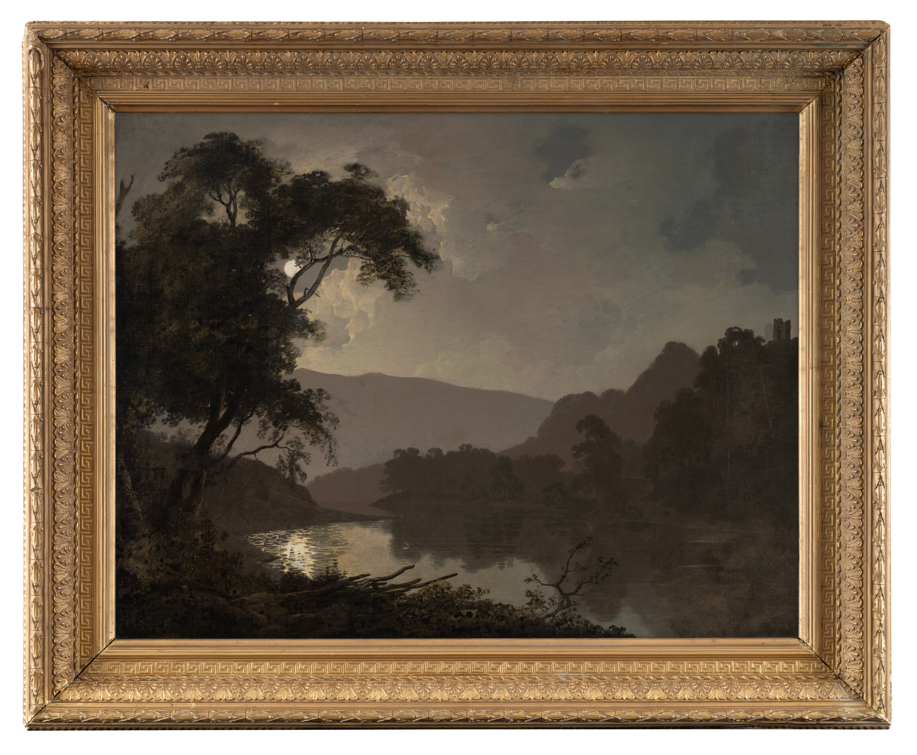 Joseph Wright Of Derby — Залитый лунным светом пейзаж, изображение 2