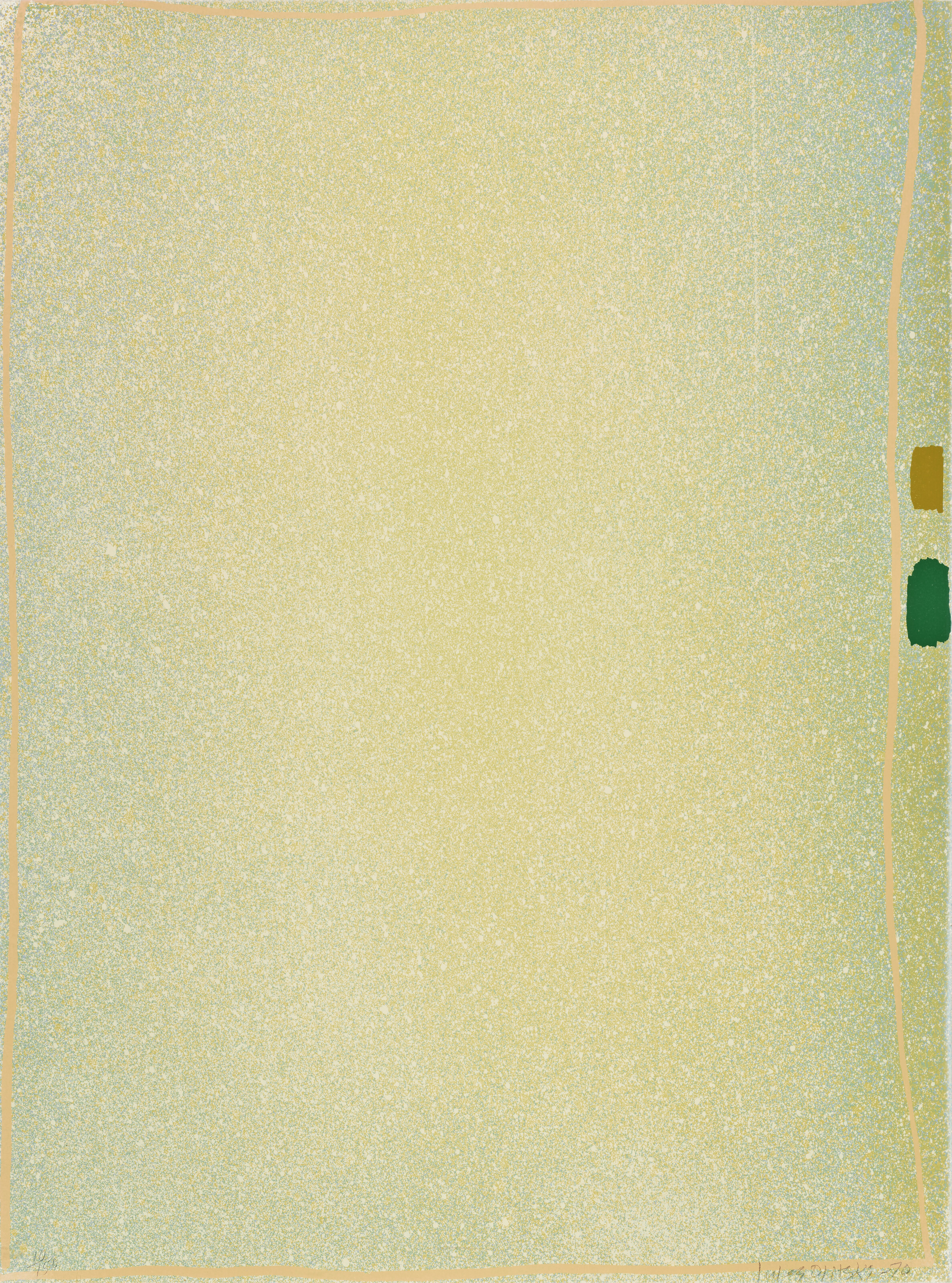 Jules Olitski — Желтый / зеленый, 1970 год