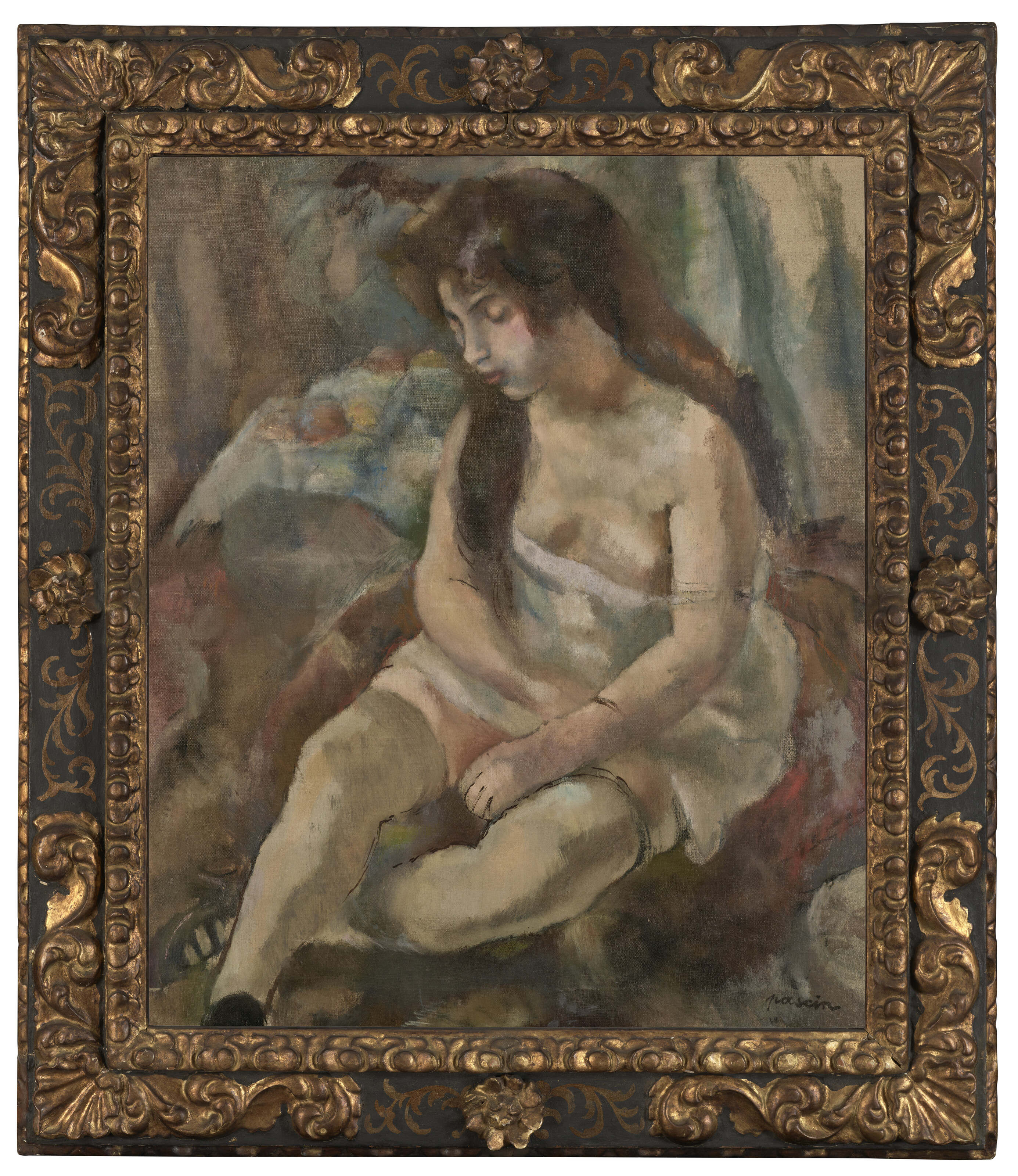 Jules Pascin — Молодая девушка, которая живет только с фруктами, изображение 3