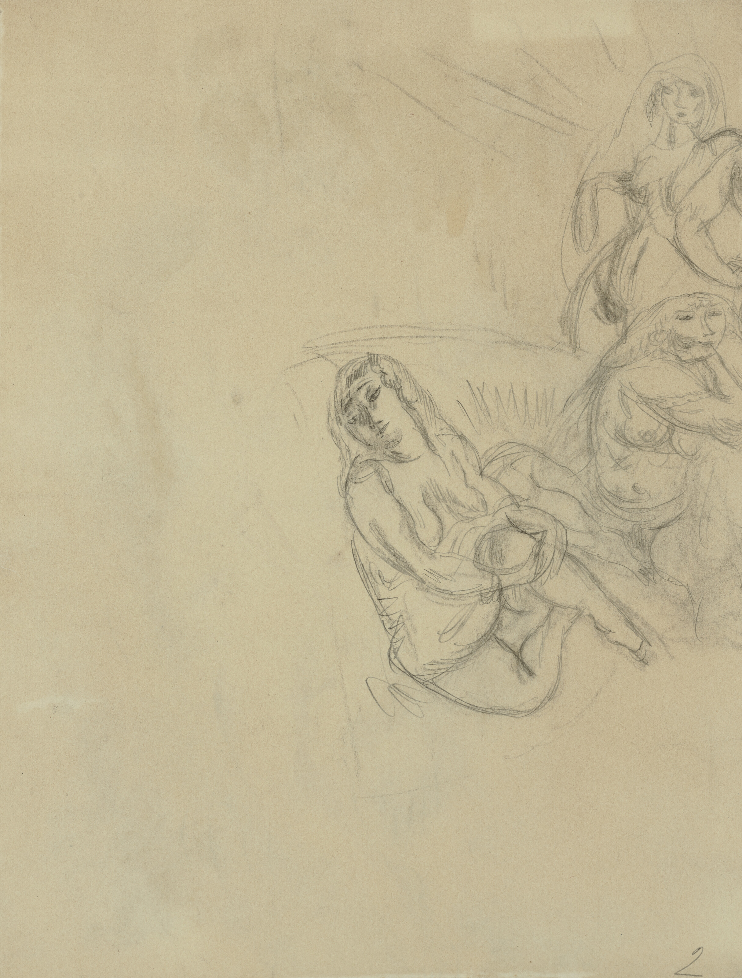 Jules Pascin — Начало (справа); Этюд (сзади), изображение 3