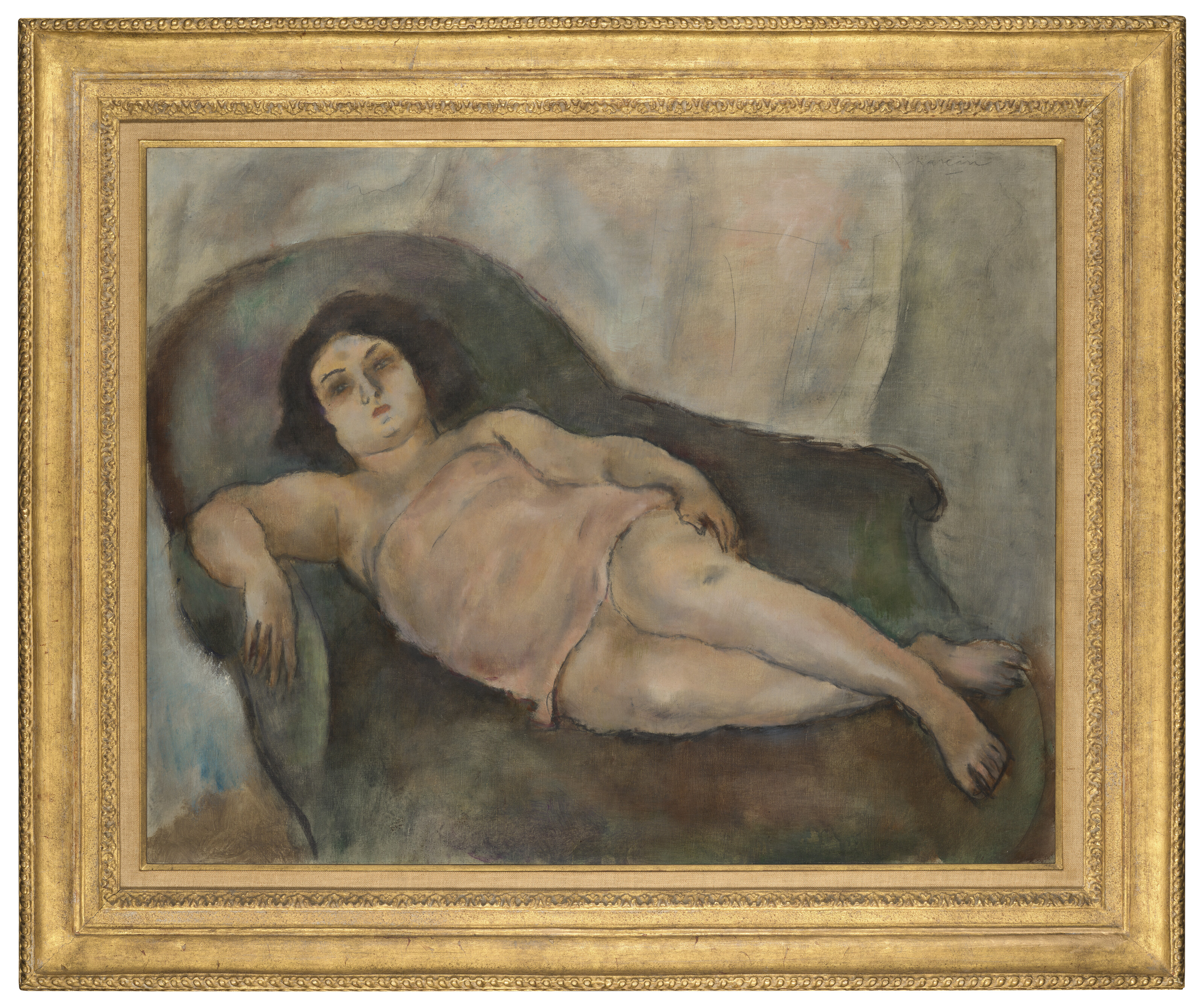 Jules Pascin — Модель розовой сорочки, изображение 2