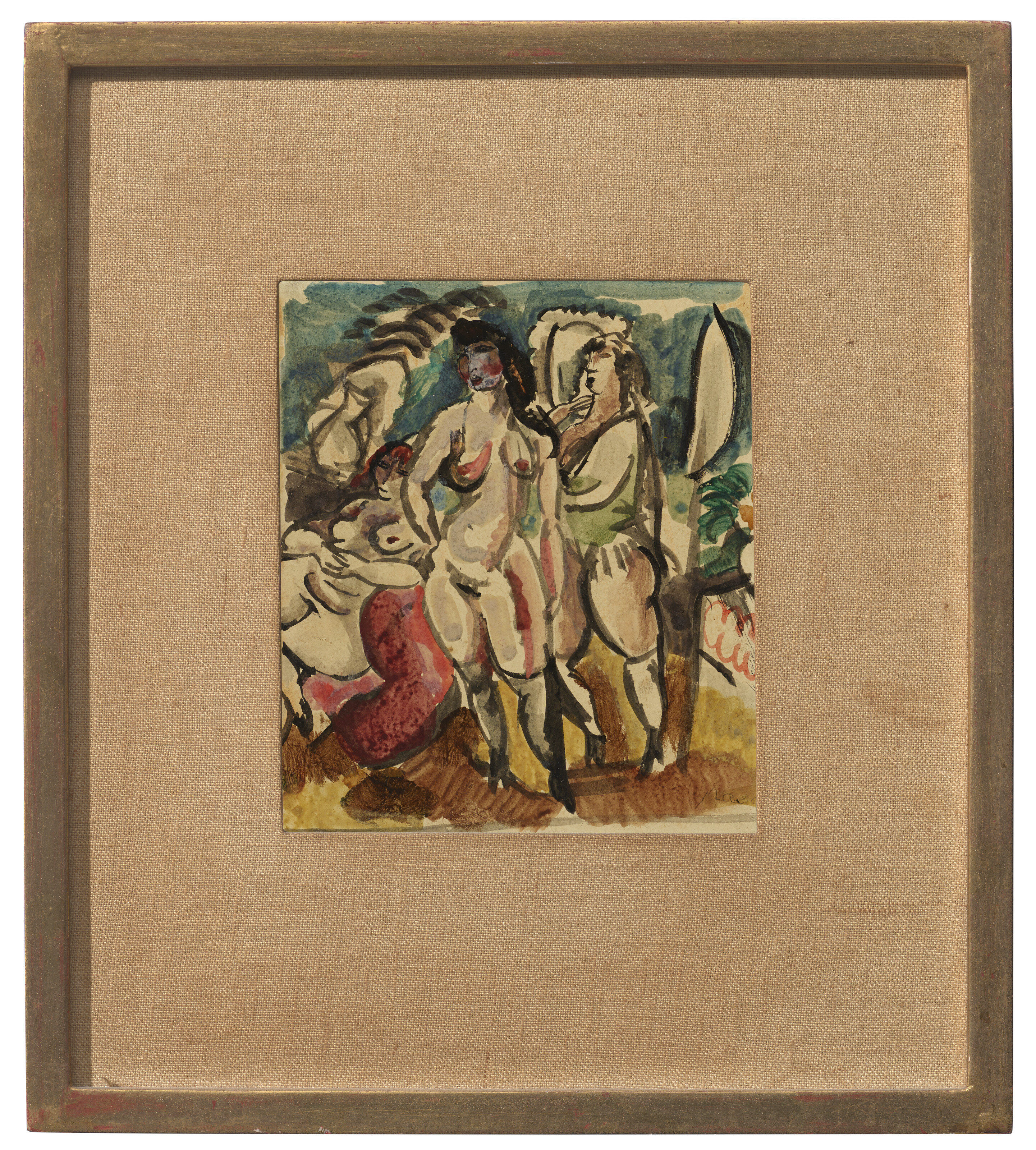 Jules Pascin — Трое женщин, изображение 2