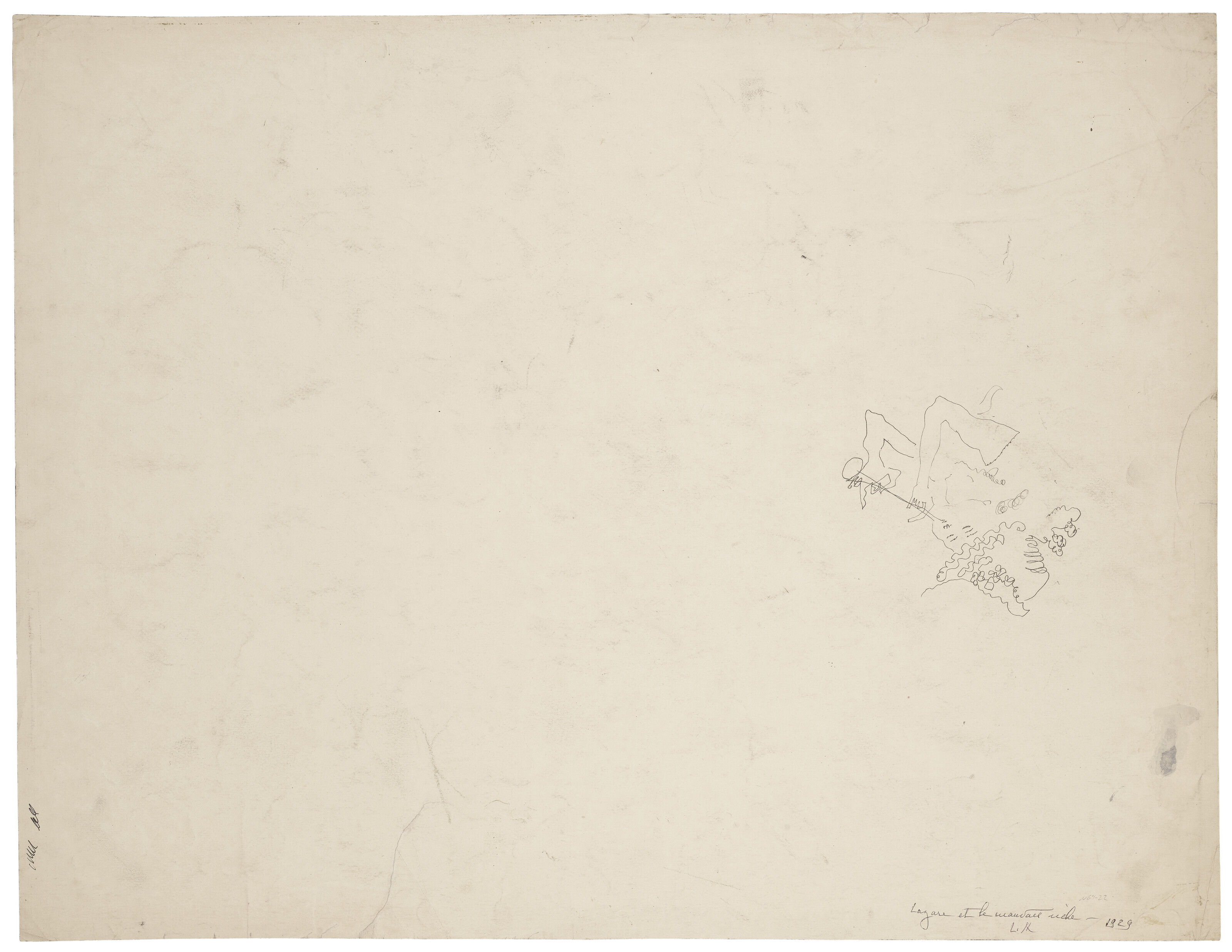 Jules Pascin — Лазарь и до безумия богатый ( прямая сторона ); Рыцарь флейты ( оборотная сторона ), изображение 3