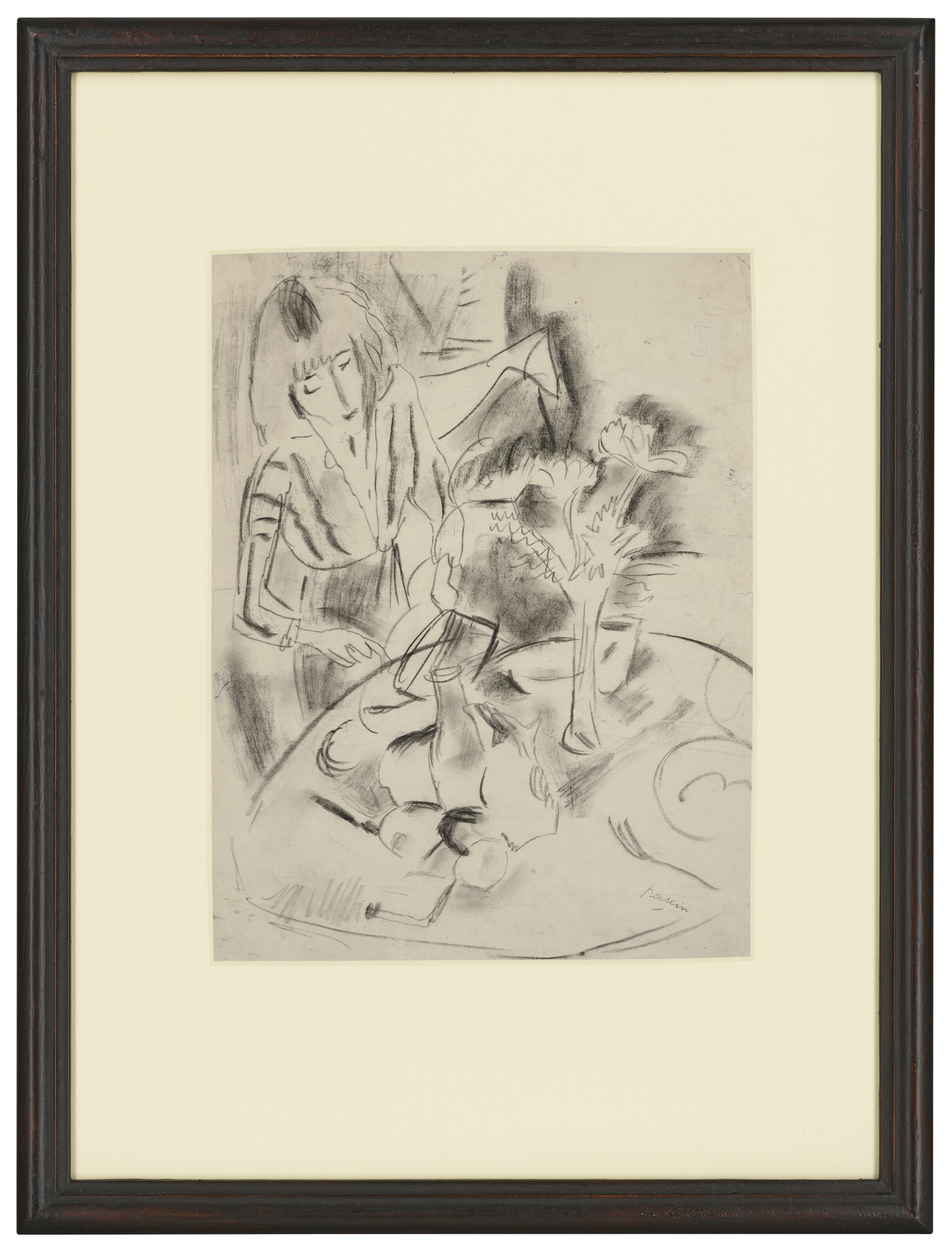 Jules Pascin — Эрмина за столом, изображение 2