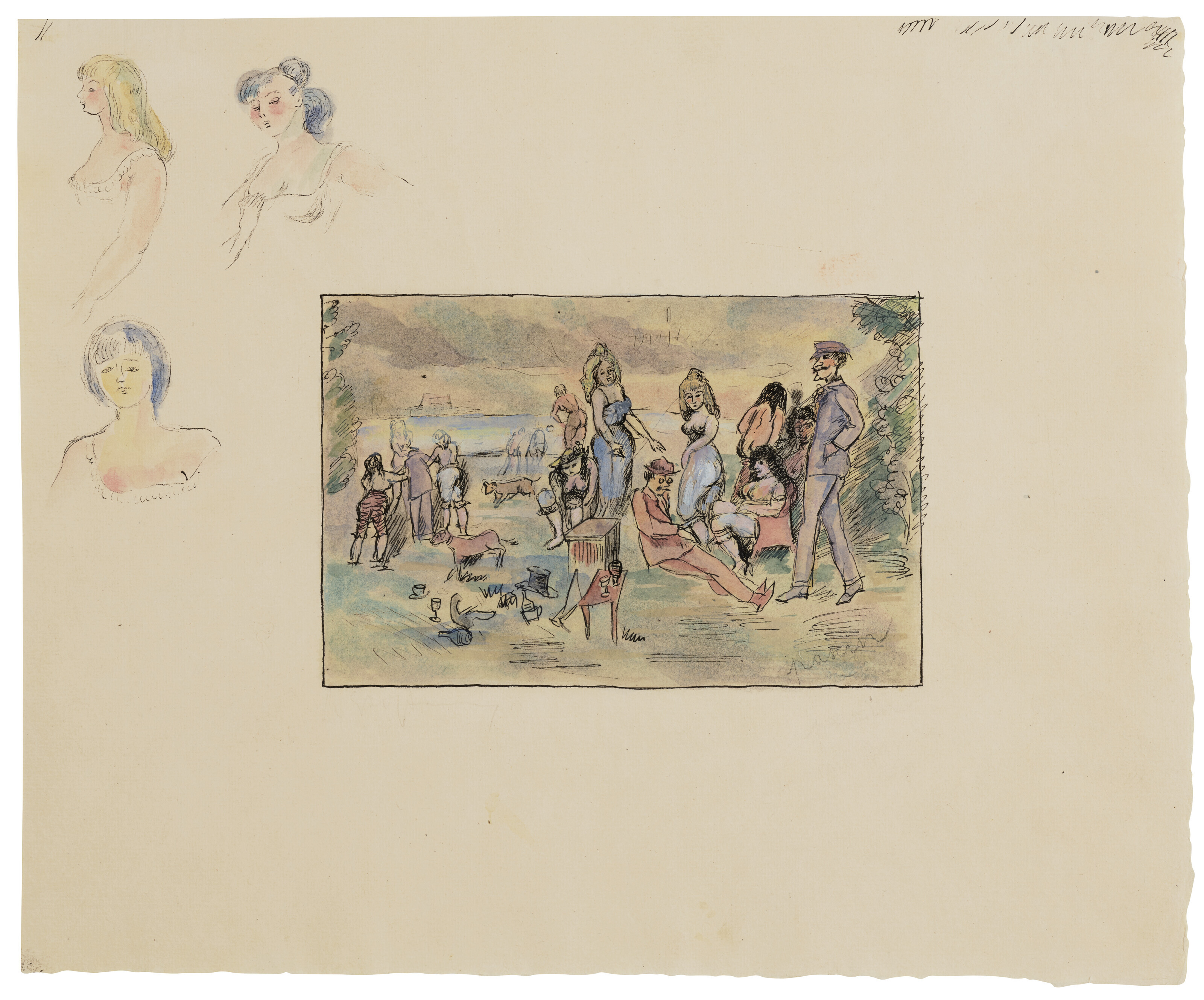 Jules Pascin — (i) Мюллер и Братигам (ii) Партия победы (iii) Праздник чемпионов, изображение 6