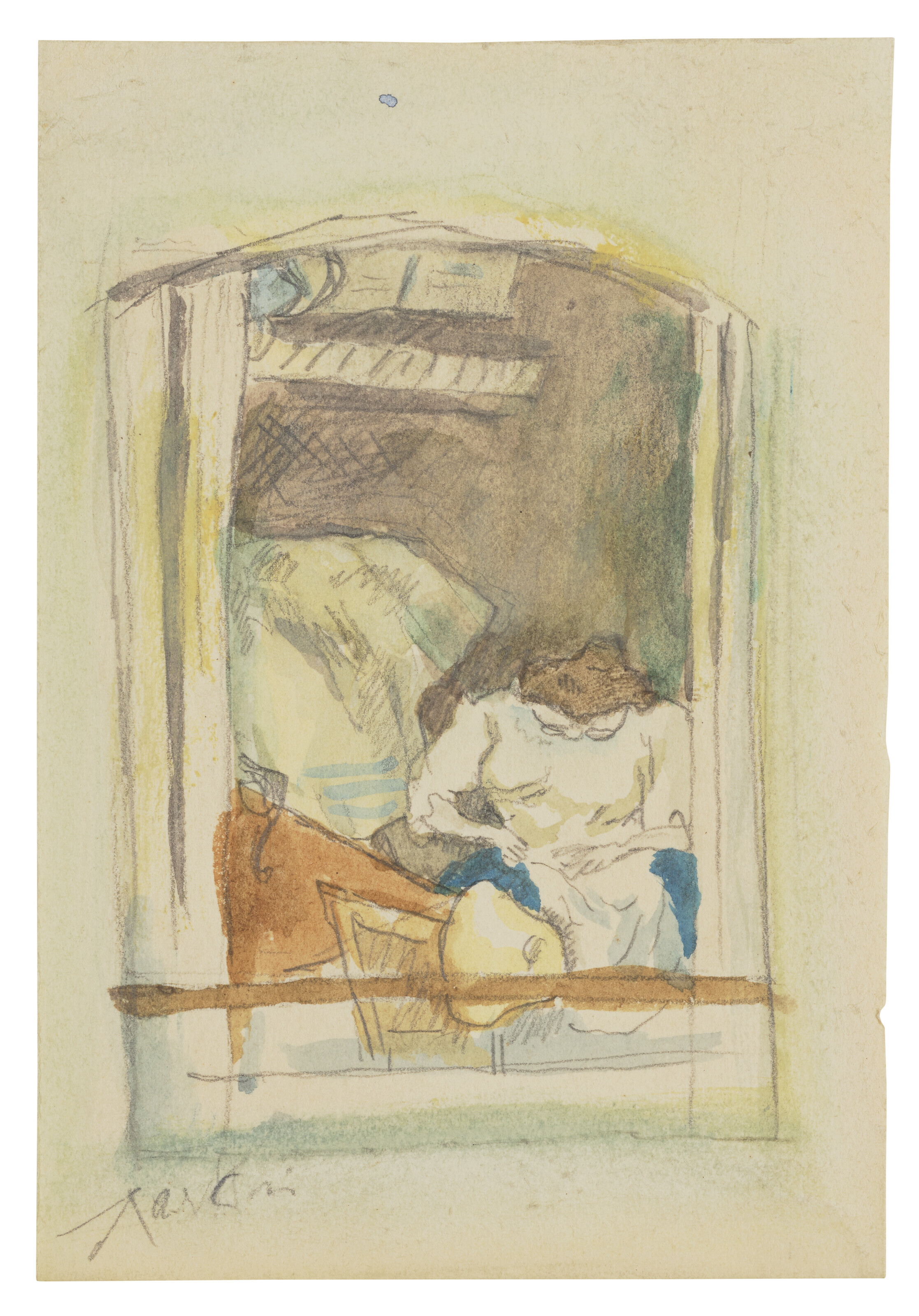 Jules Pascin — (i) Прогулка по набережной (ii) У окна (iii) Дебют женщин, изображение 2