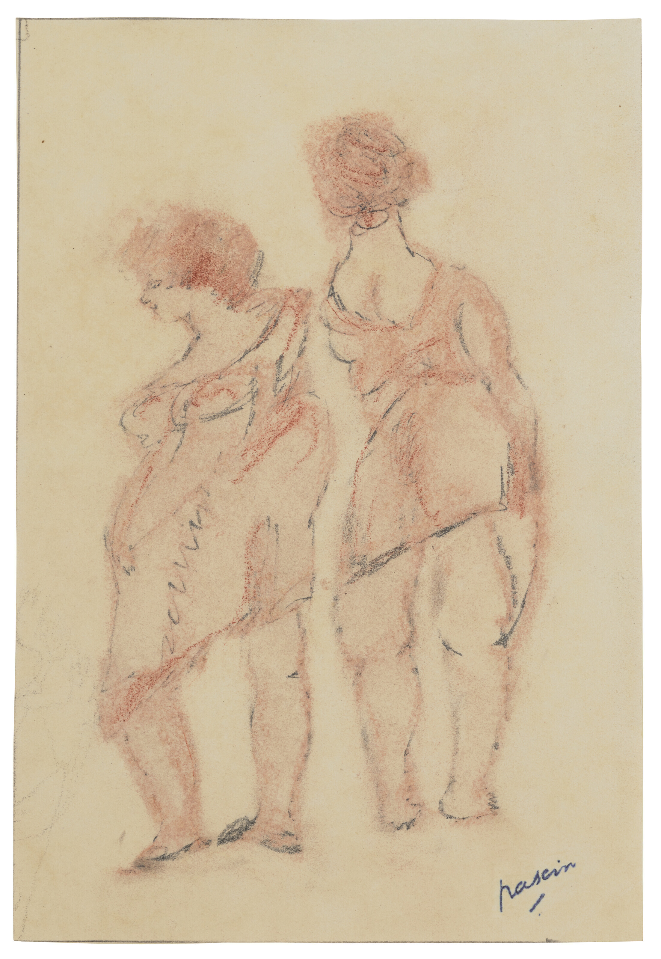 Jules Pascin — (i) Прогулка по набережной (ii) У окна (iii) Дебют женщин, изображение 6