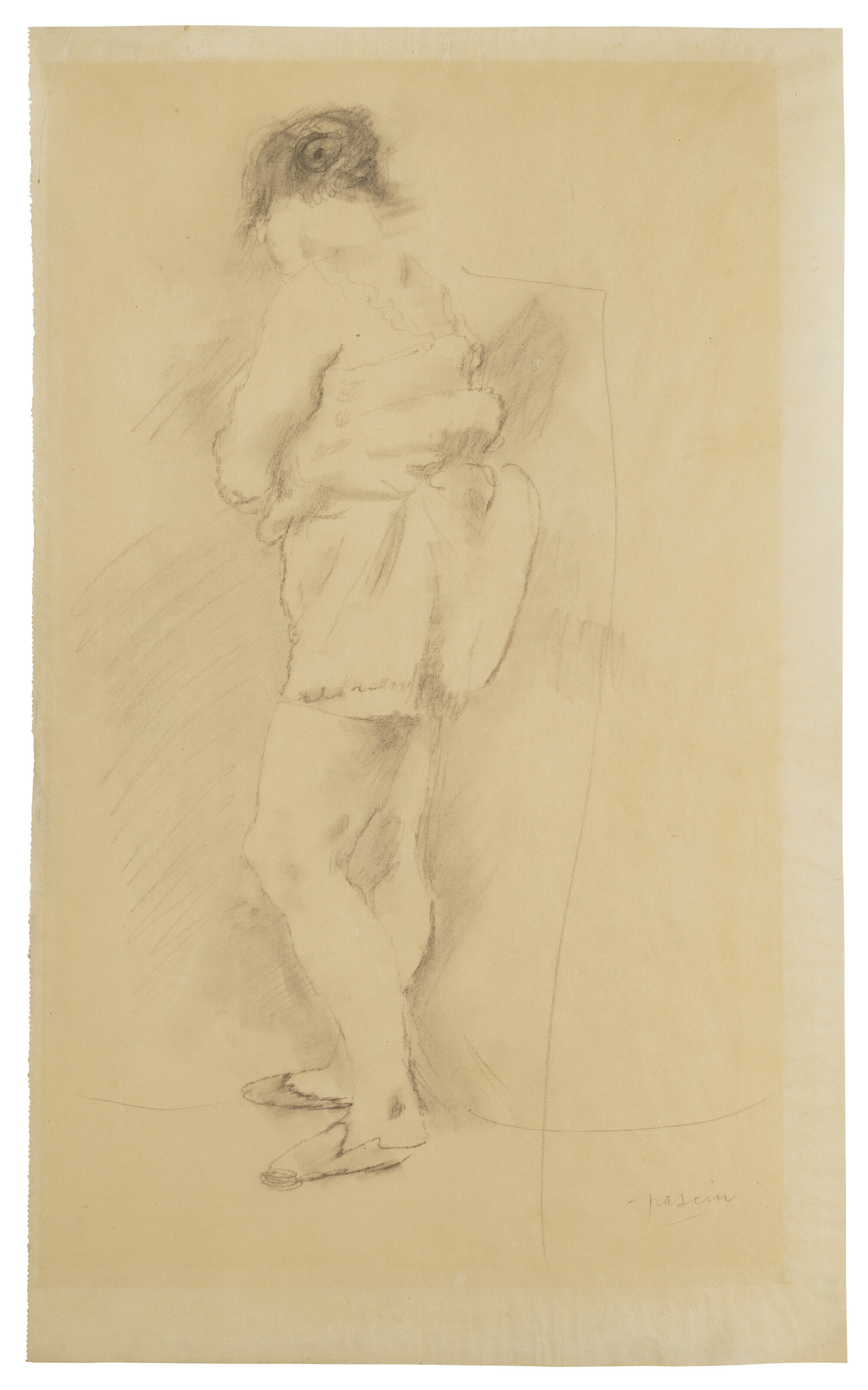 Jules Pascin — (i) Женский дебют (ii) Женское платье в голубом стиле ( спереди ); Разнообразные этюды ( сзади ) (iii) Банкетка (сзади ); Женские этюды ( сзади ), изображение 2