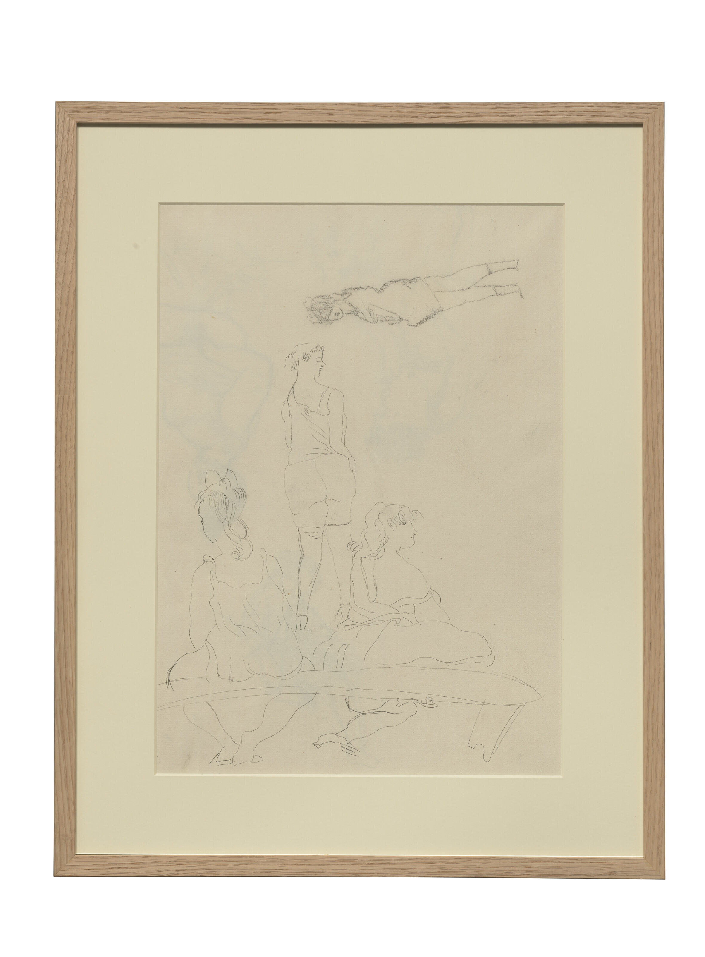 Jules Pascin — (i) Женский дебют (ii) Женское платье в голубом стиле ( спереди ); Разнообразные этюды ( сзади ) (iii) Банкетка (сзади ); Женские этюды ( сзади ), изображение 12