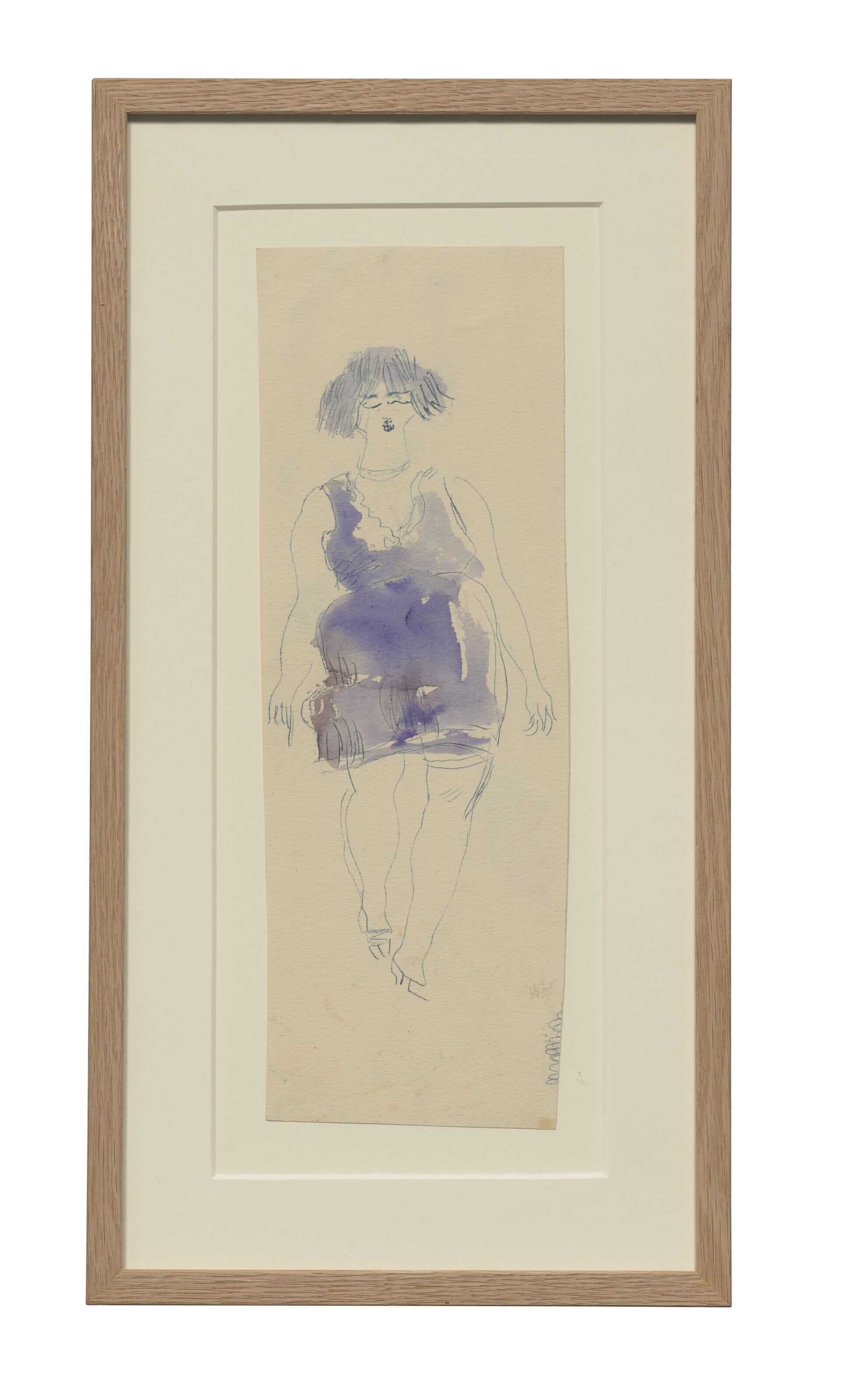 Jules Pascin — (i) Женский дебют (ii) Женское платье в голубом стиле ( спереди ); Разнообразные этюды ( сзади ) (iii) Банкетка (сзади ); Женские этюды ( сзади ), изображение 10