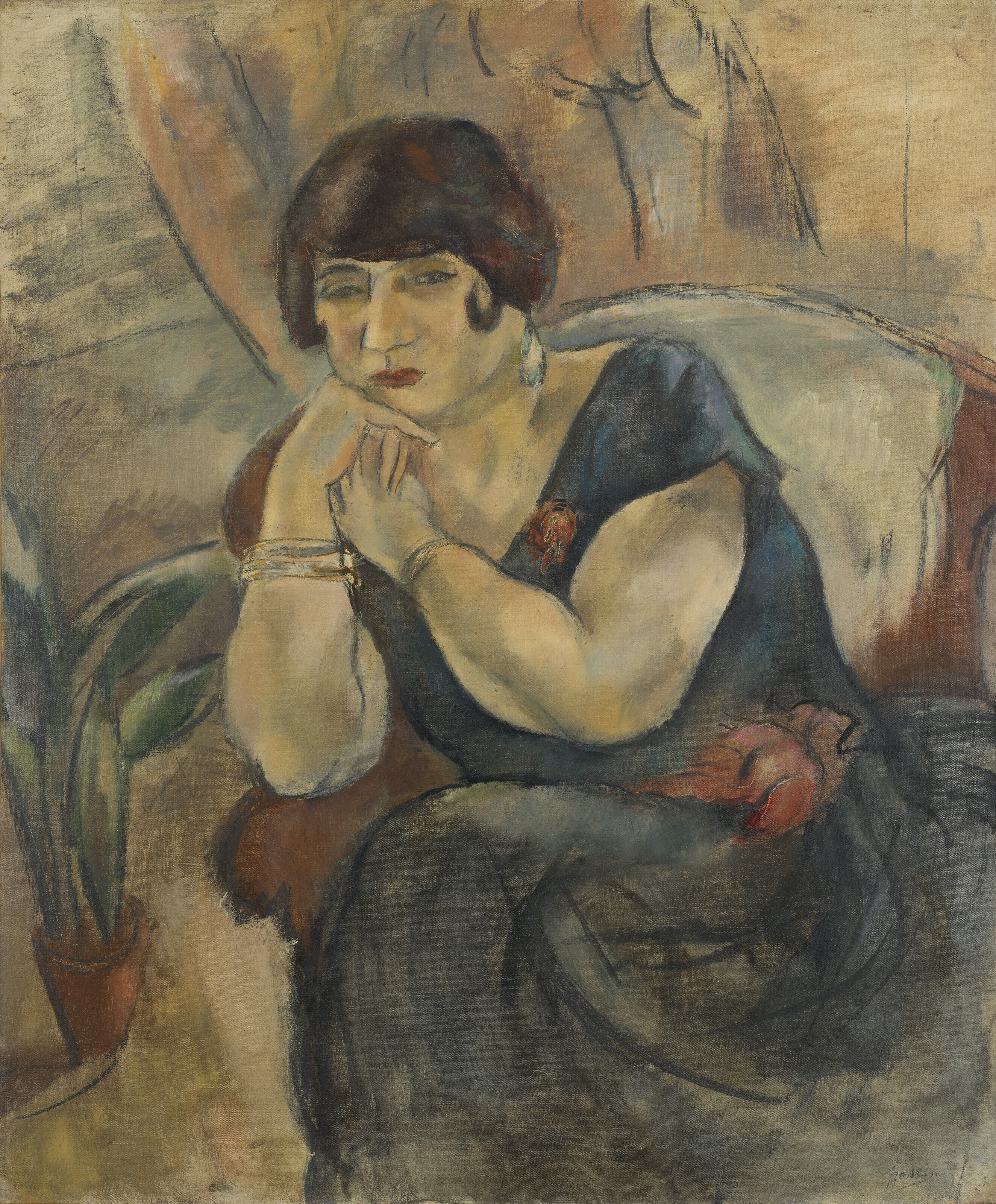 Jules Pascin — Портрет мадам Жанны Салмон