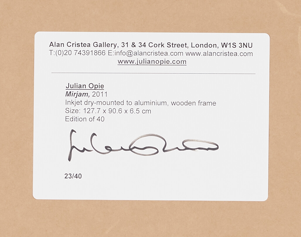 Julian Opie — Мирьям, изображение 2